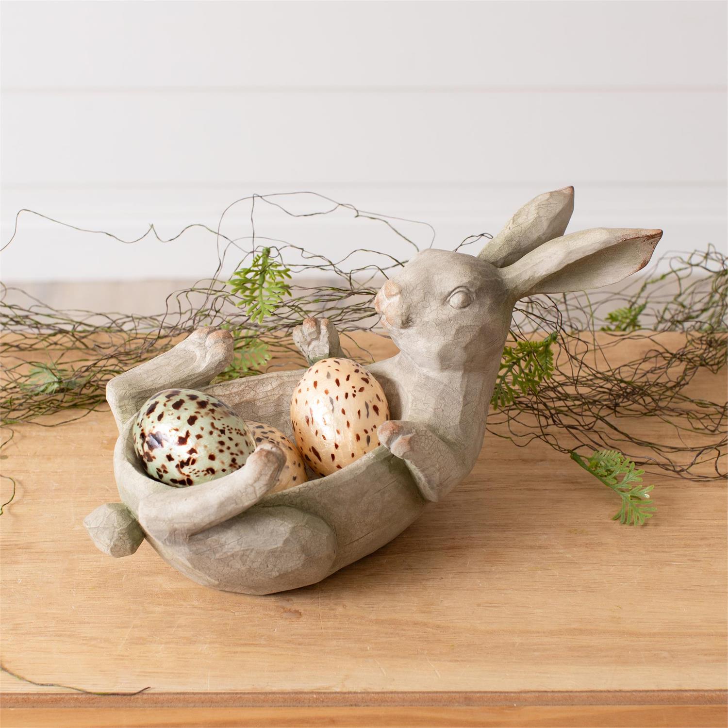 Belly Up Bunny Bowl / Planter