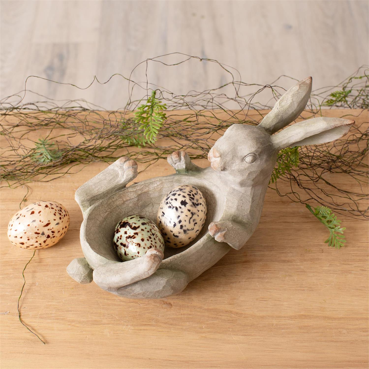 Belly Up Bunny Bowl / Planter
