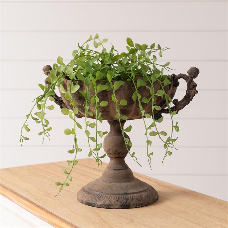 Classic Distressed Urn on Stand