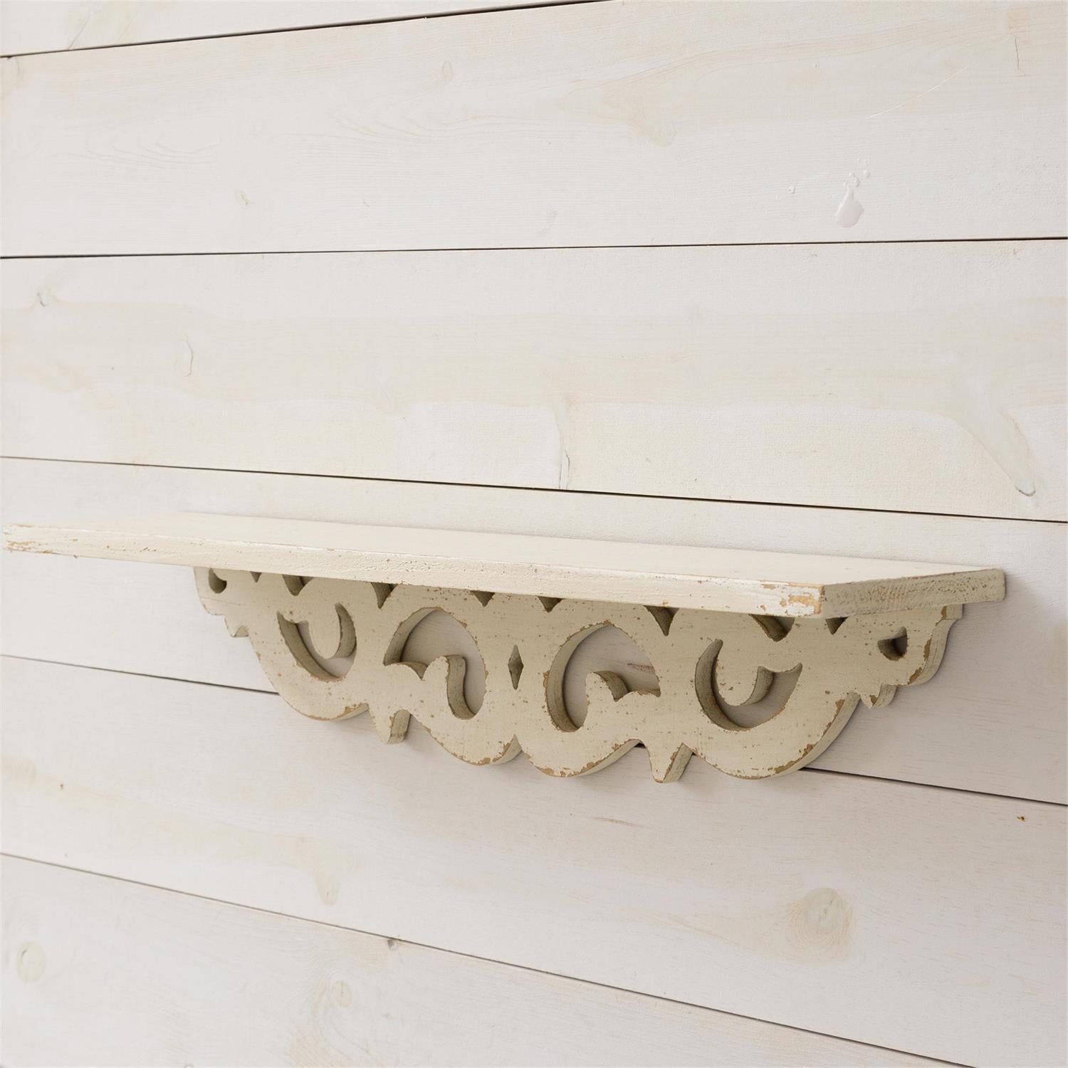 Shelf With Scrolling Back