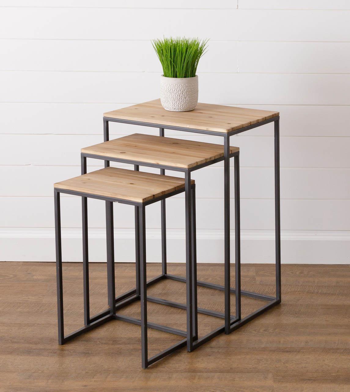 Plank Style Nested Tables (S/3)