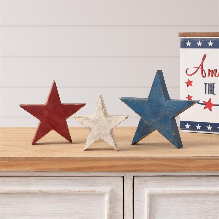 Wooden Star Block Sitter (S.3)