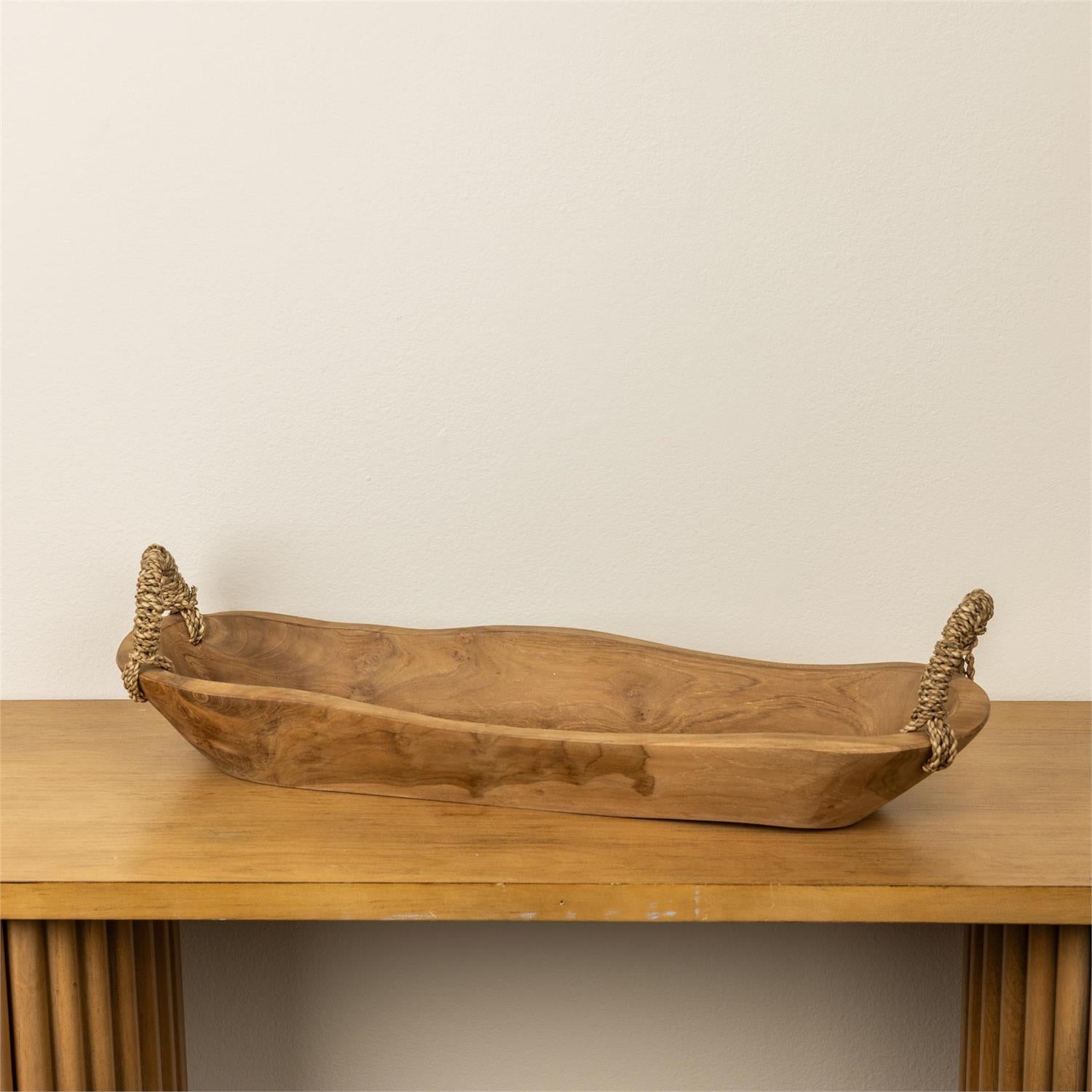 Drift Knot Teak Tray