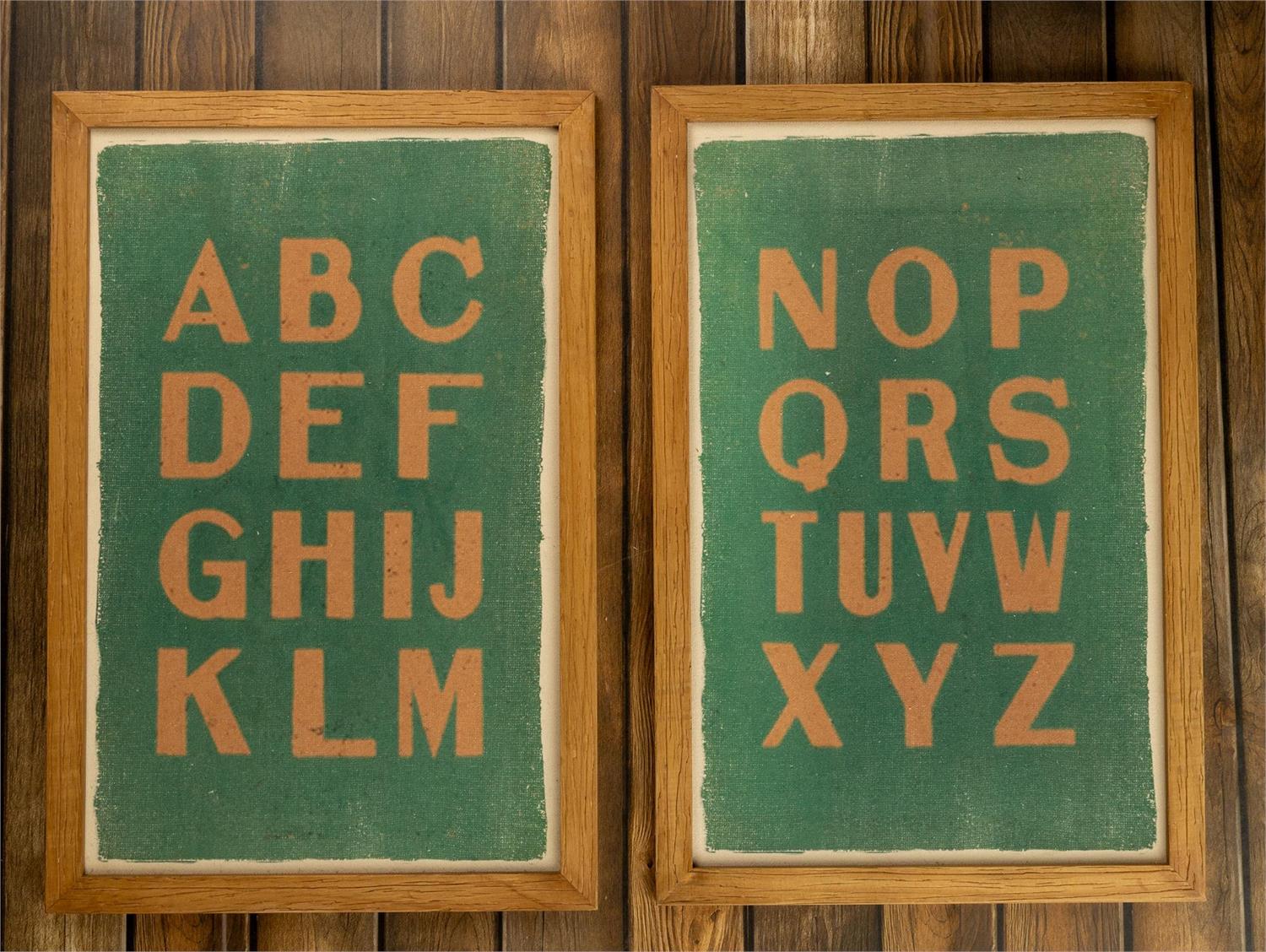 Alphabet Duet Wall Decor (S/2)