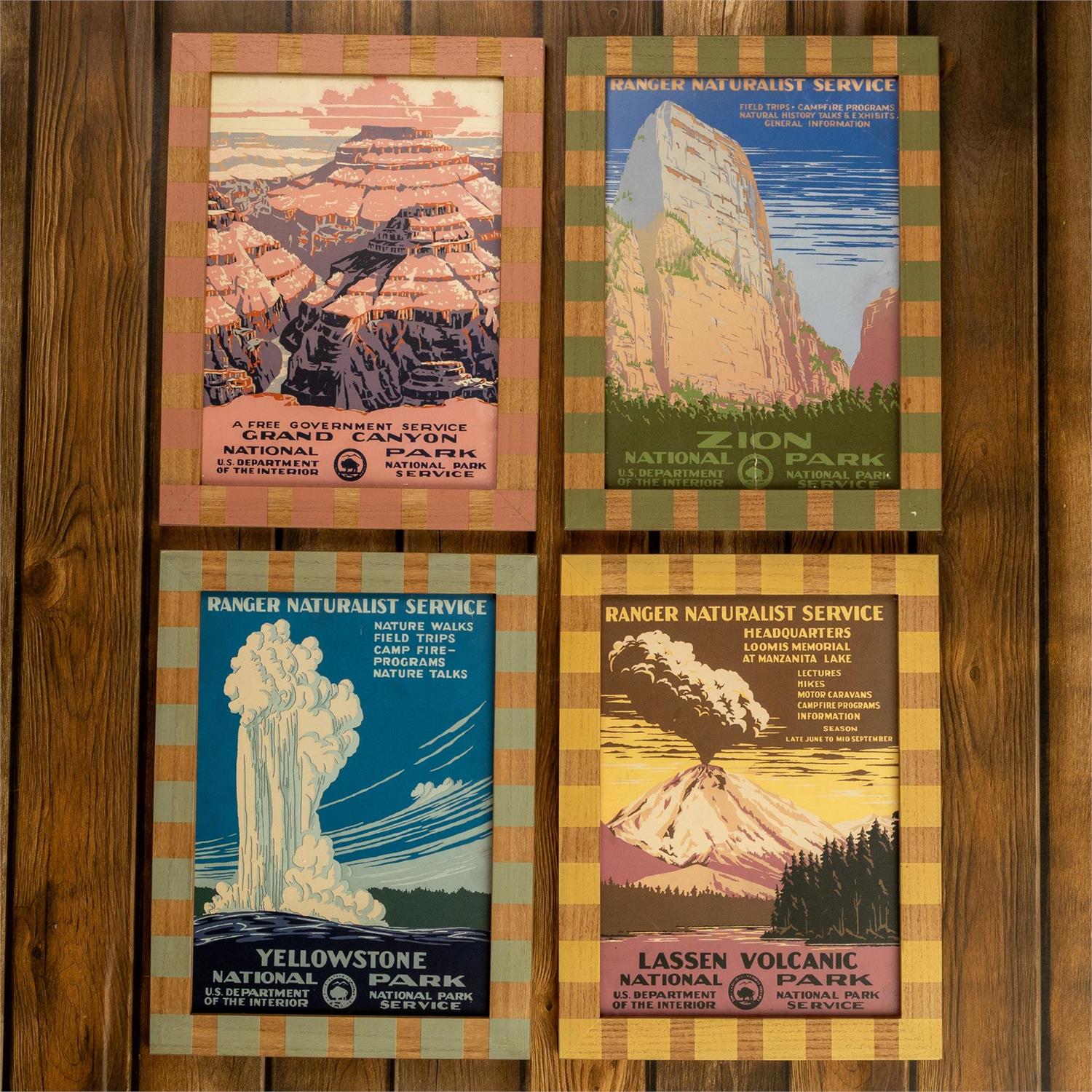 National Park Poster Framed Wall Decor