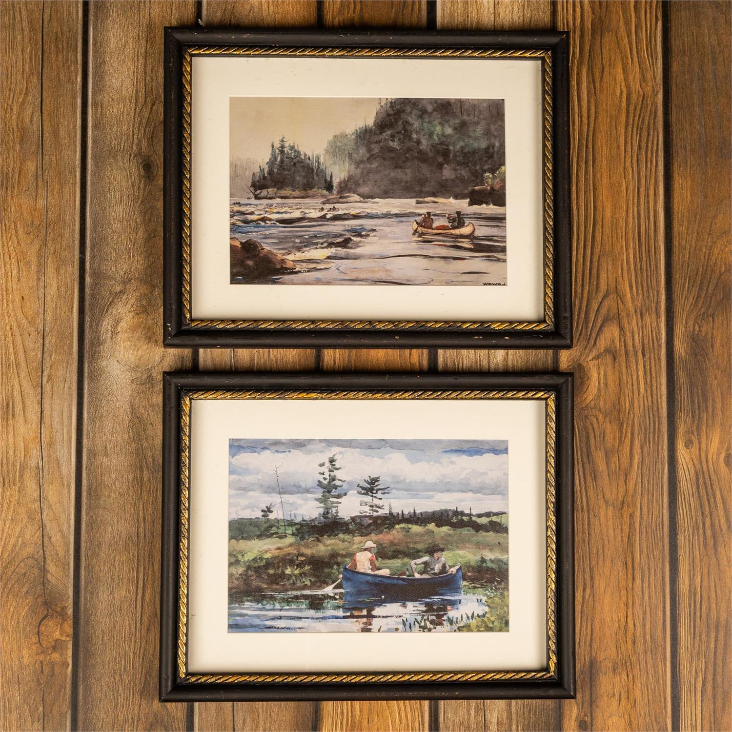 Canoe on Lake Prints