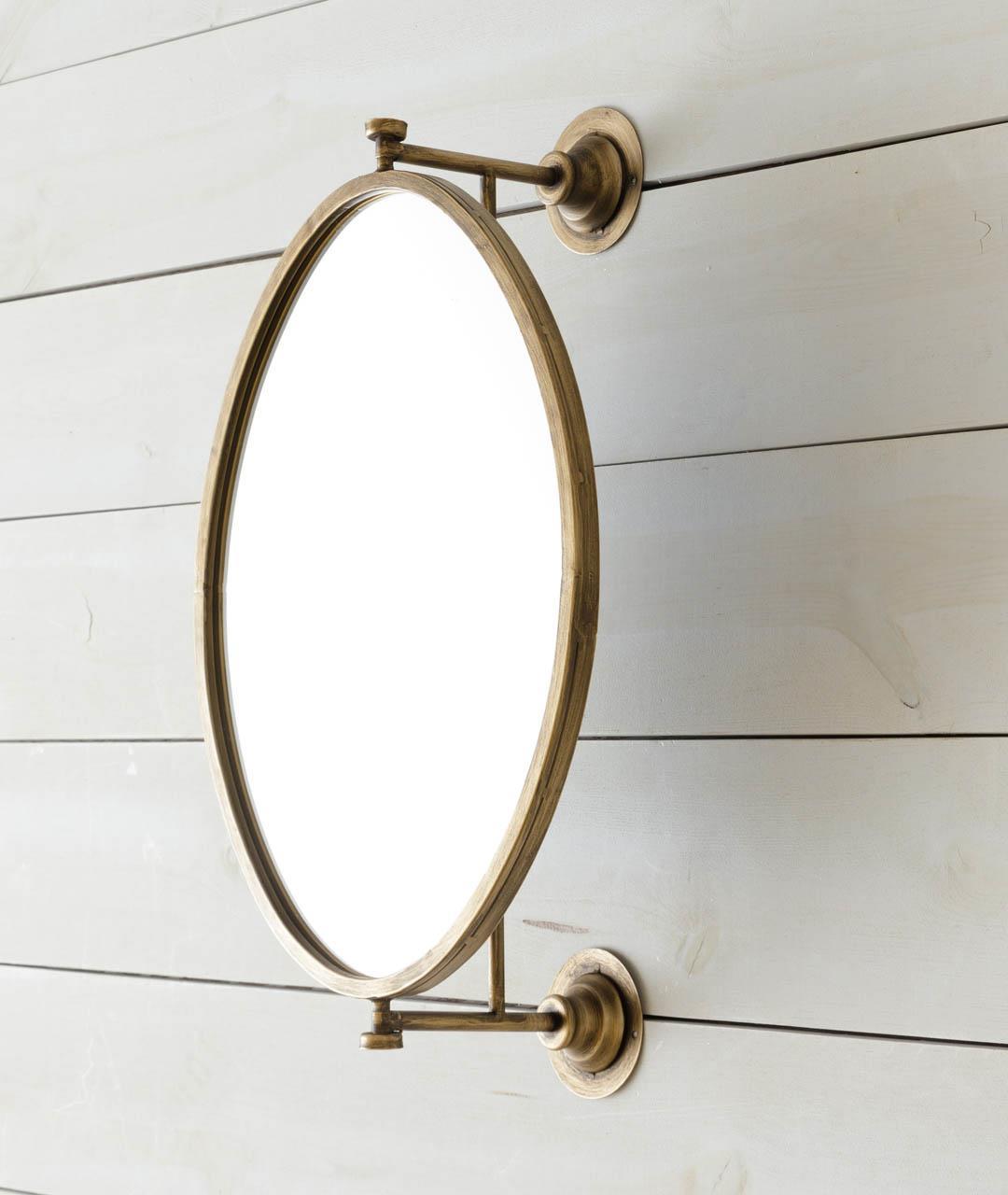 Framed Oval Mirror