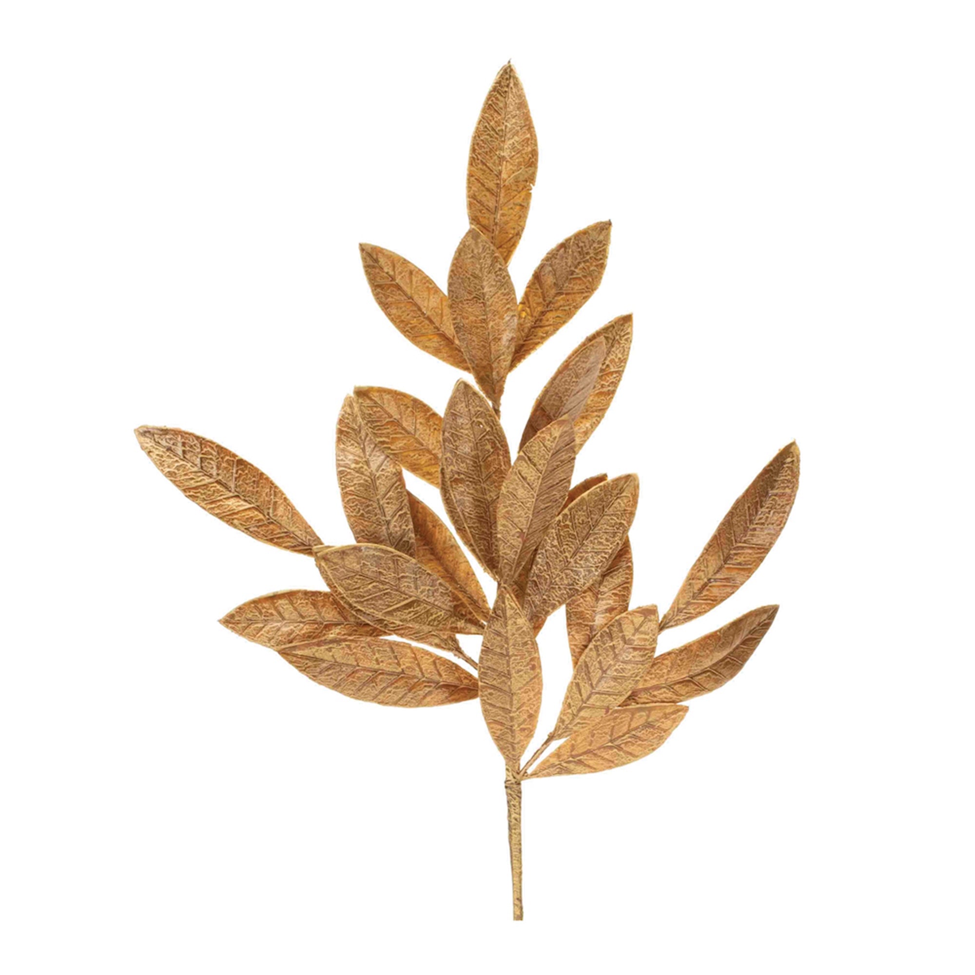 Metallic Bay Leaf Spray (Set of 6)