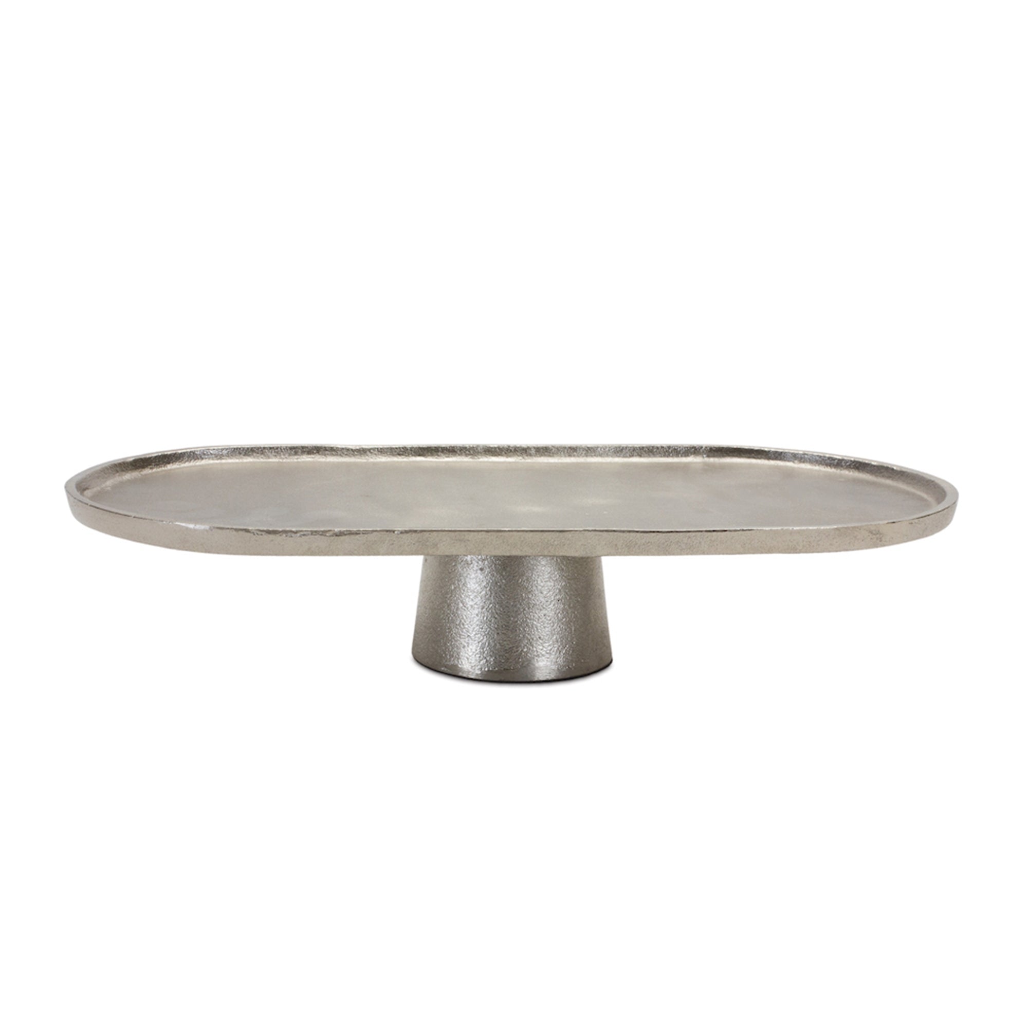 Aluminum Metal Pedestal Tray 15.75"L