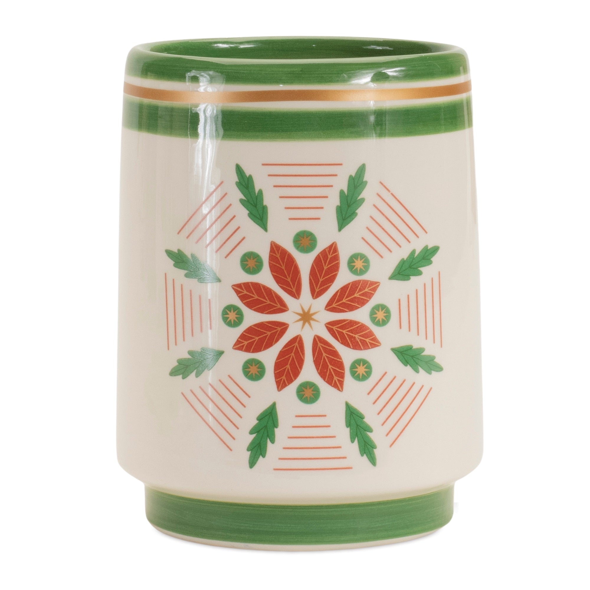 Modern Holiday Floral Planter (Set of 3)