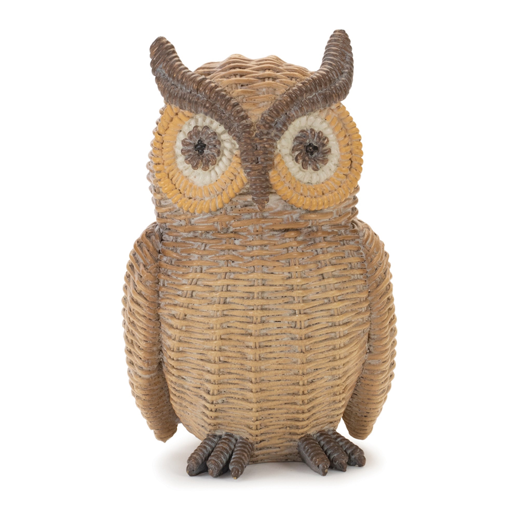 Wicker Design Owl Decor (Set of 2)