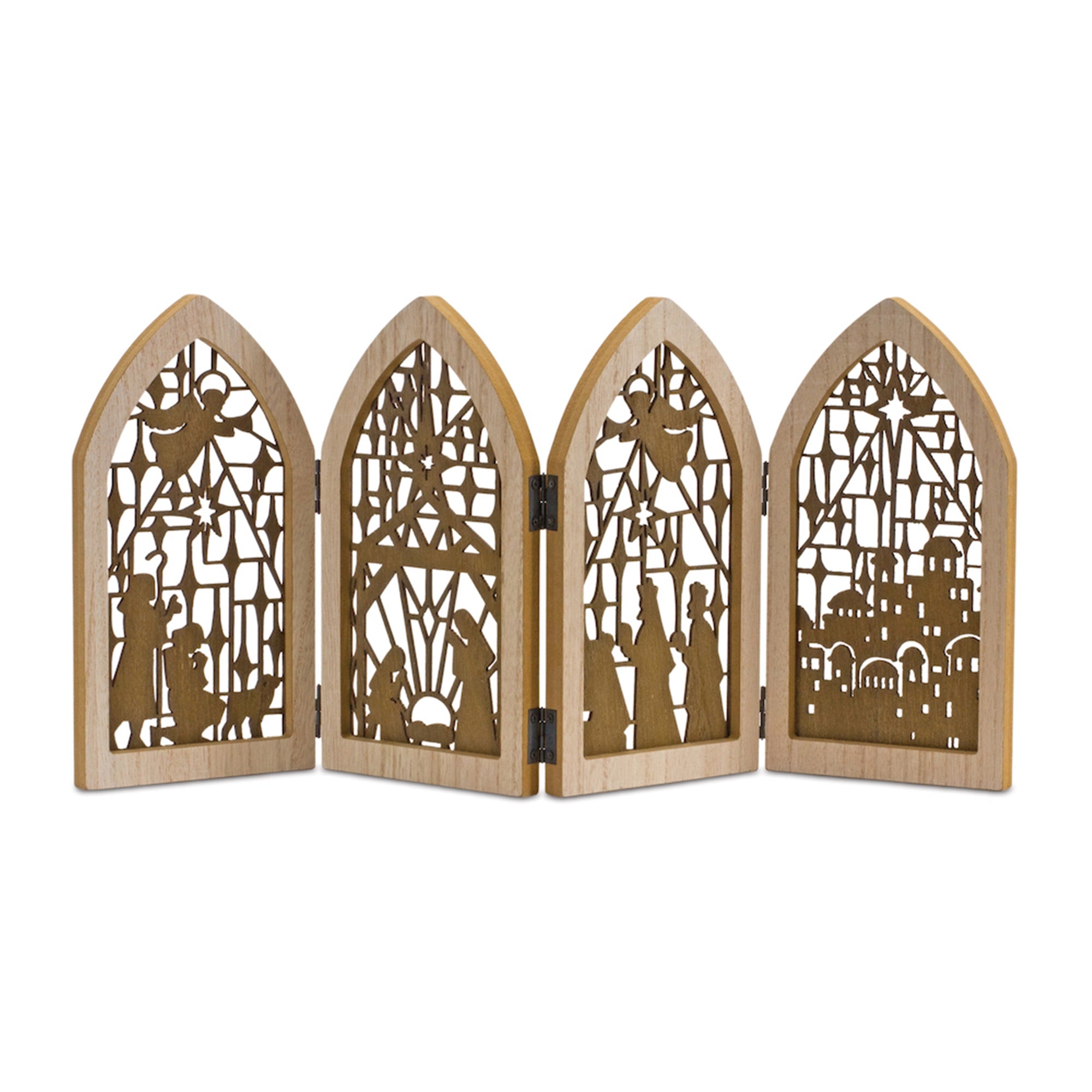 Cut-Out Wood Nativity Screen Arches 18.5"L