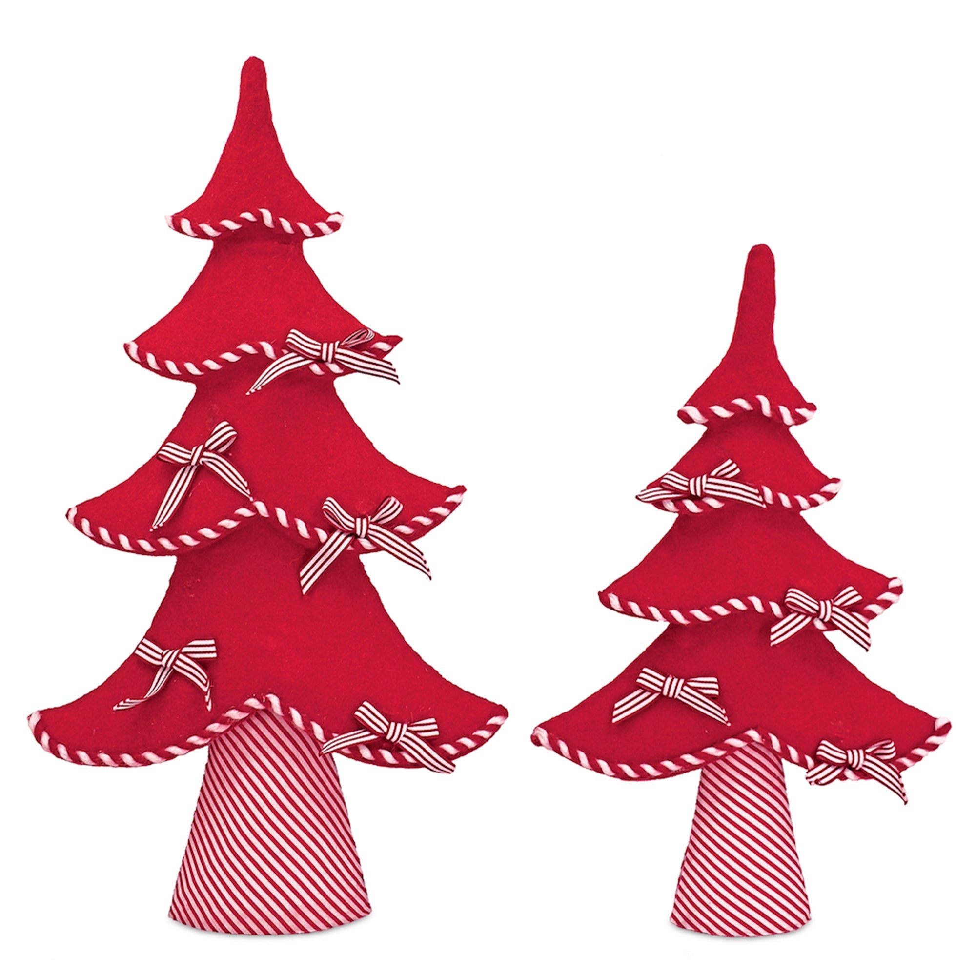 Felt Wool Pine Tree Decor (Set of 2)