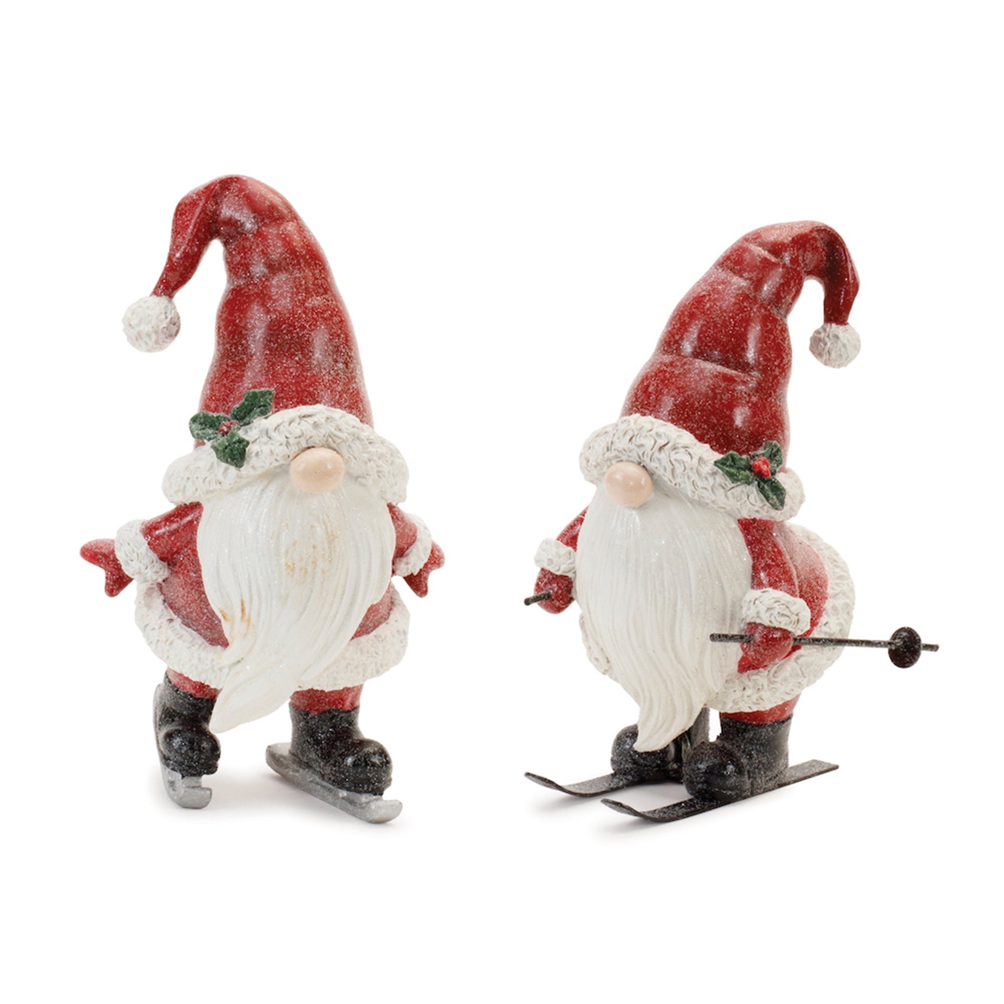 Glittered Winter Sport Gnome (Set of 2)