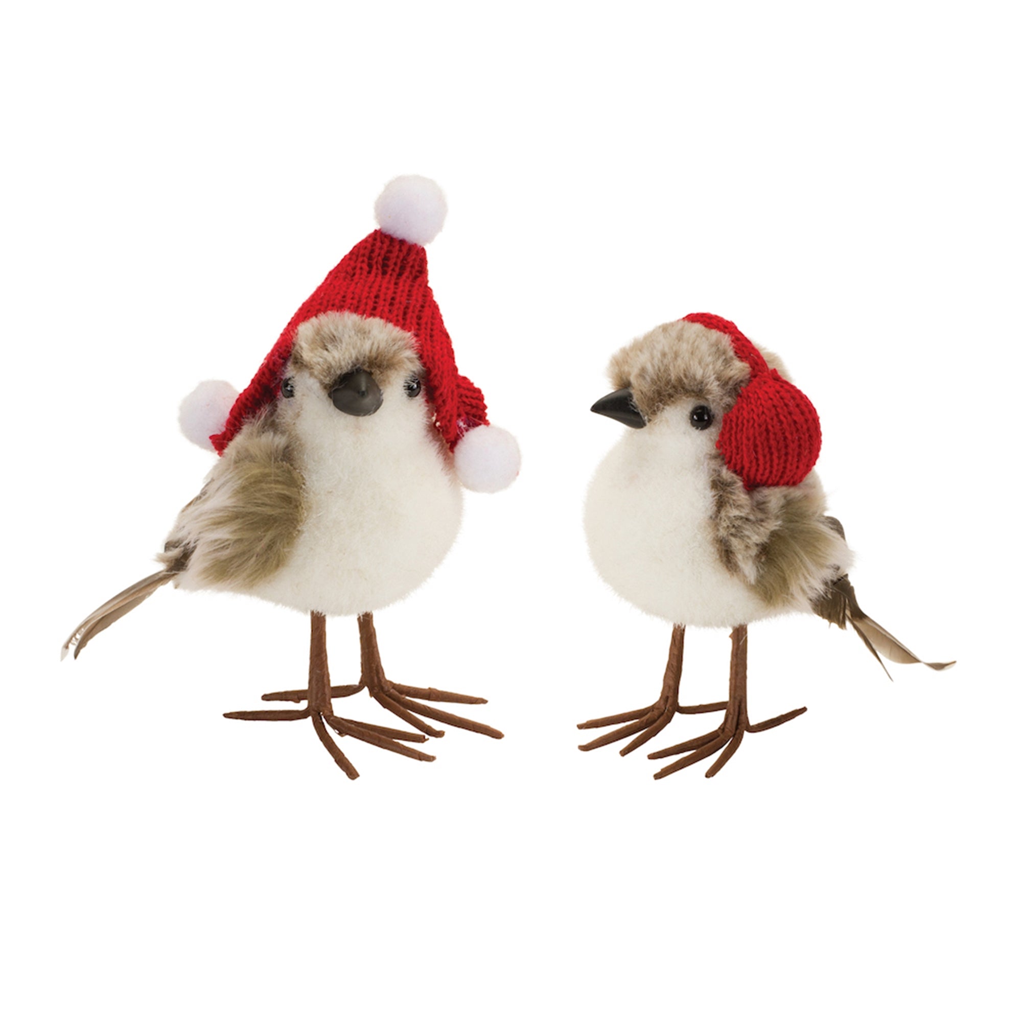 Winter Bird Shelf Sitter with Hat Accents (Set of 6)