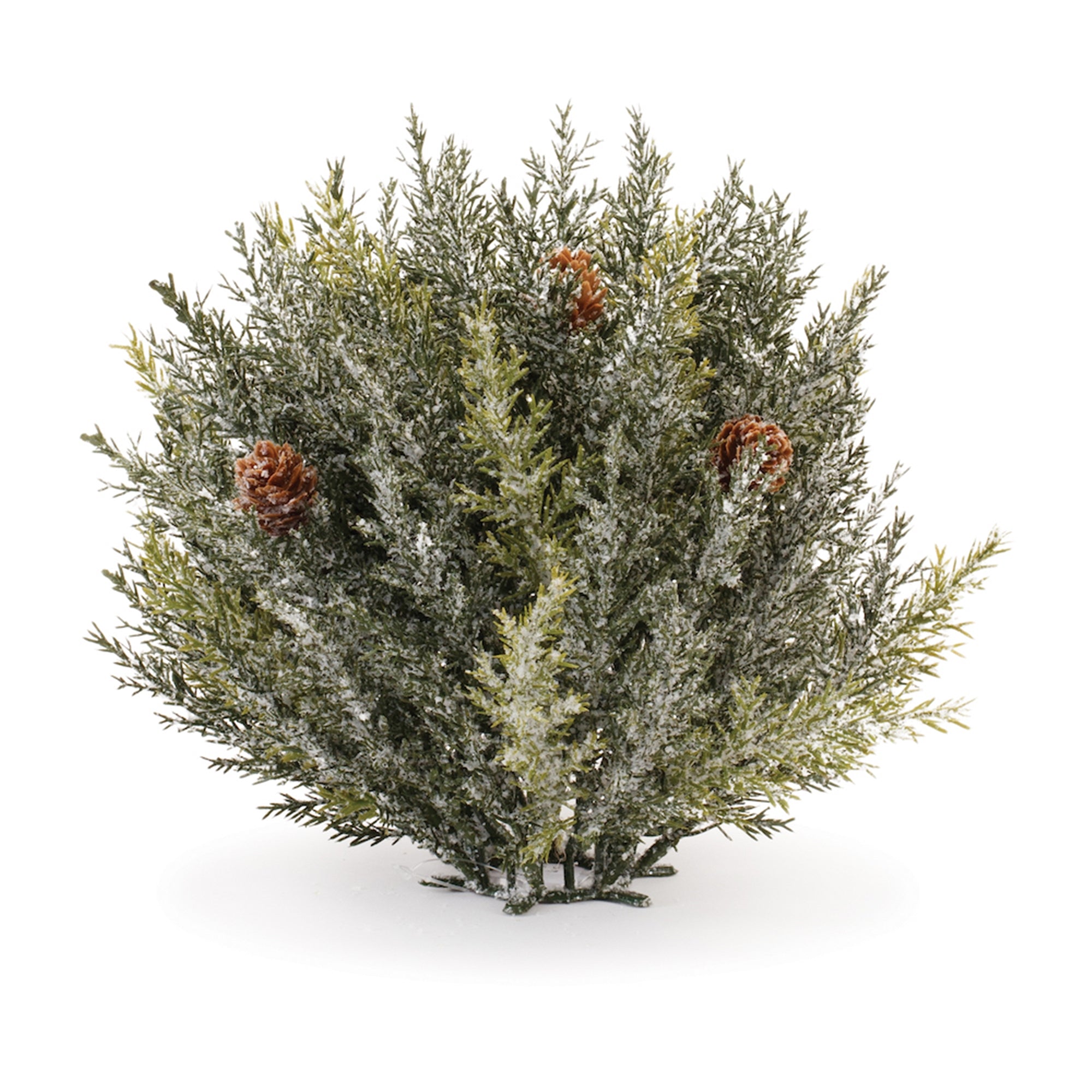 Icy Winter Pine Half Orb (Set of 2)