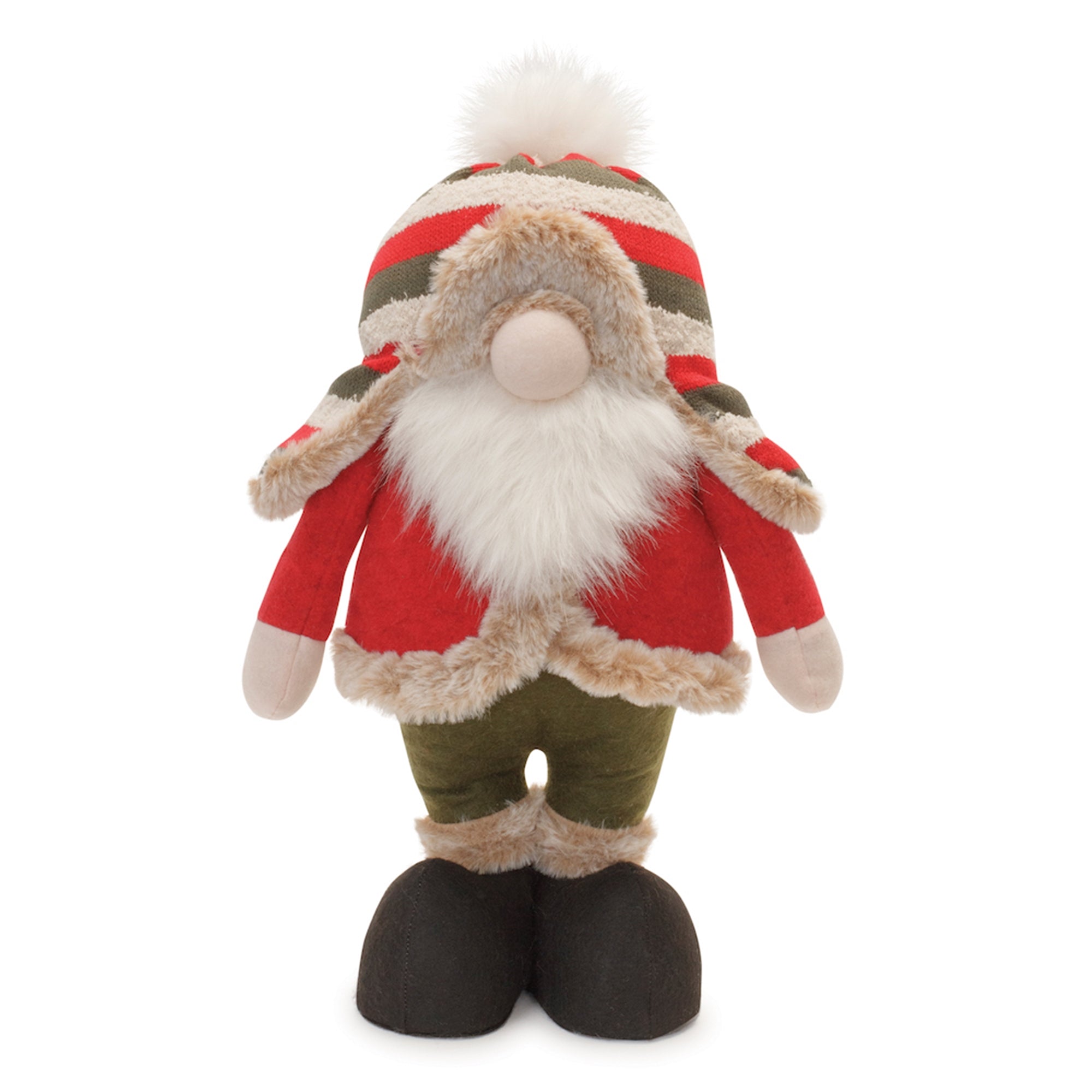 Plush Holiday Gnome Character 17"H