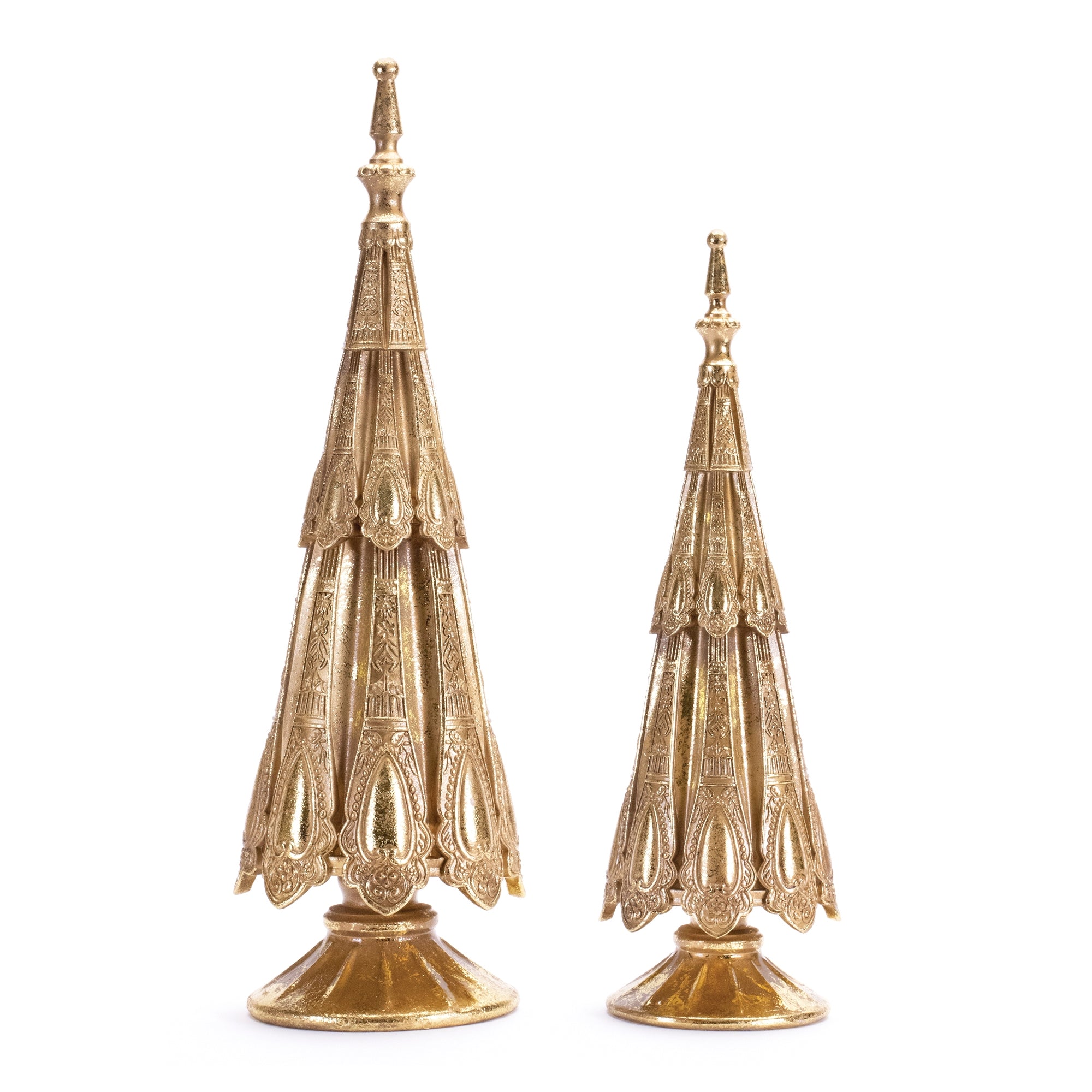 Gold Silverware Tree Decor (Set of 2)