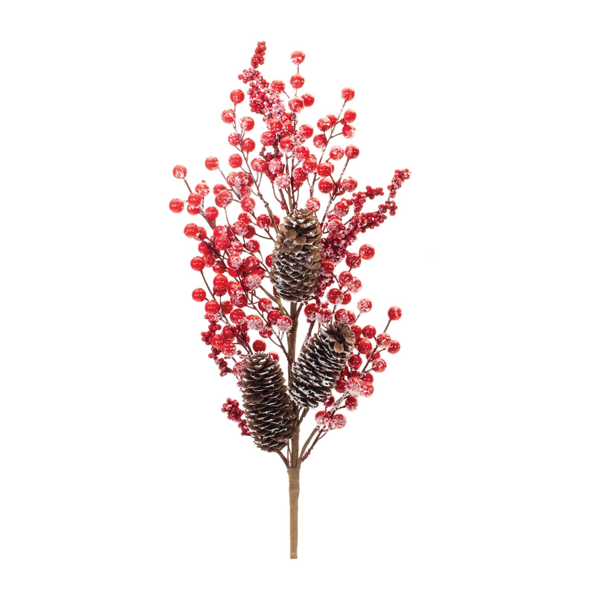 Frosted Berry and Pinecone Spray (Set of 2)