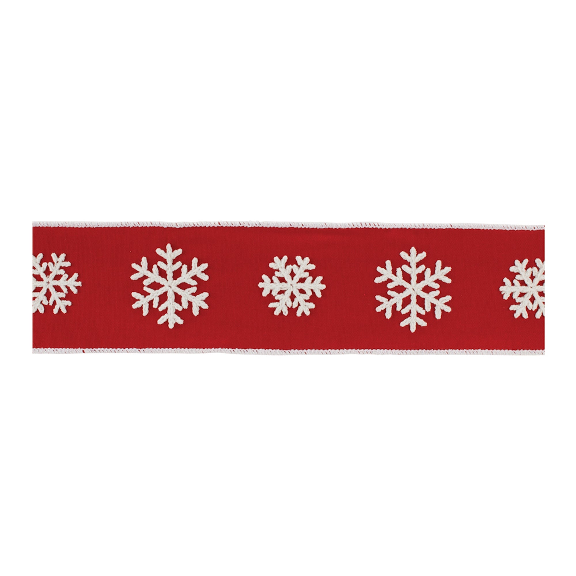 Holiday Snowflake Ribbon 4" x 5 Yds.