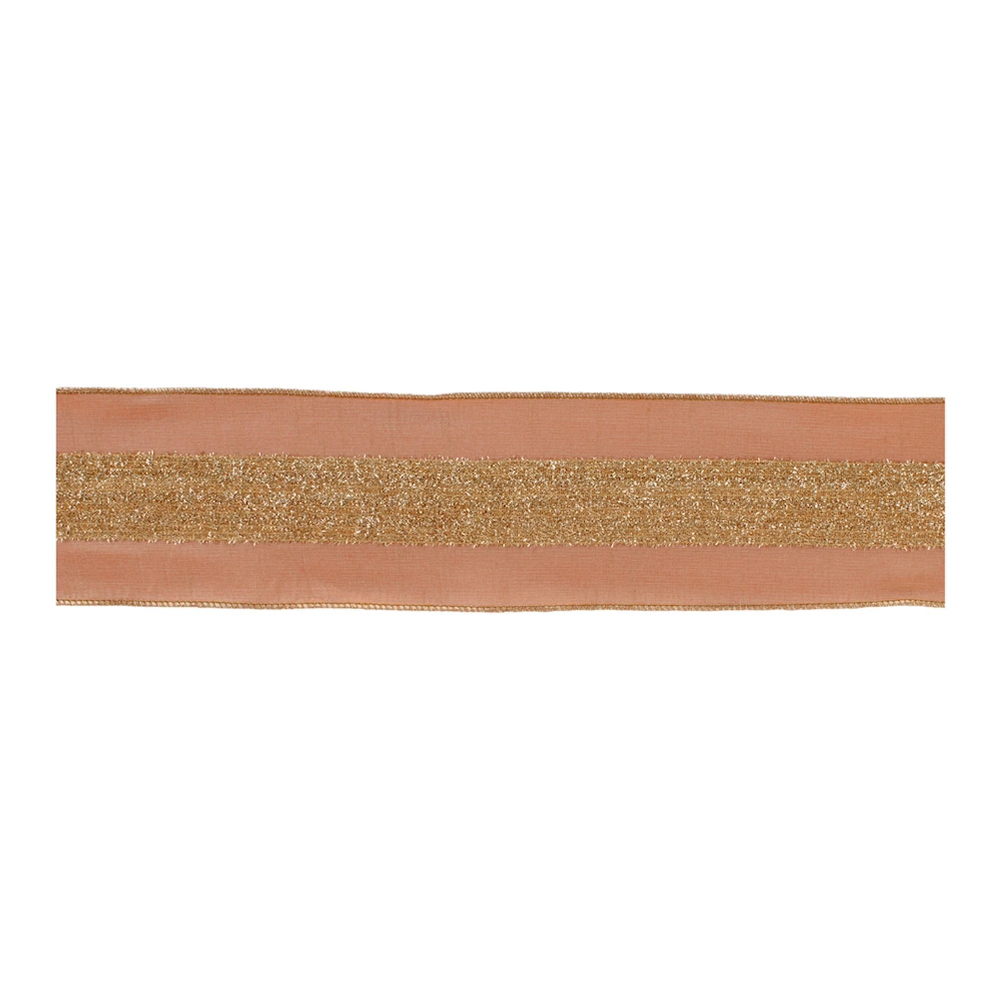 Gold Shimmer Wired Ribbon (Set of 2)