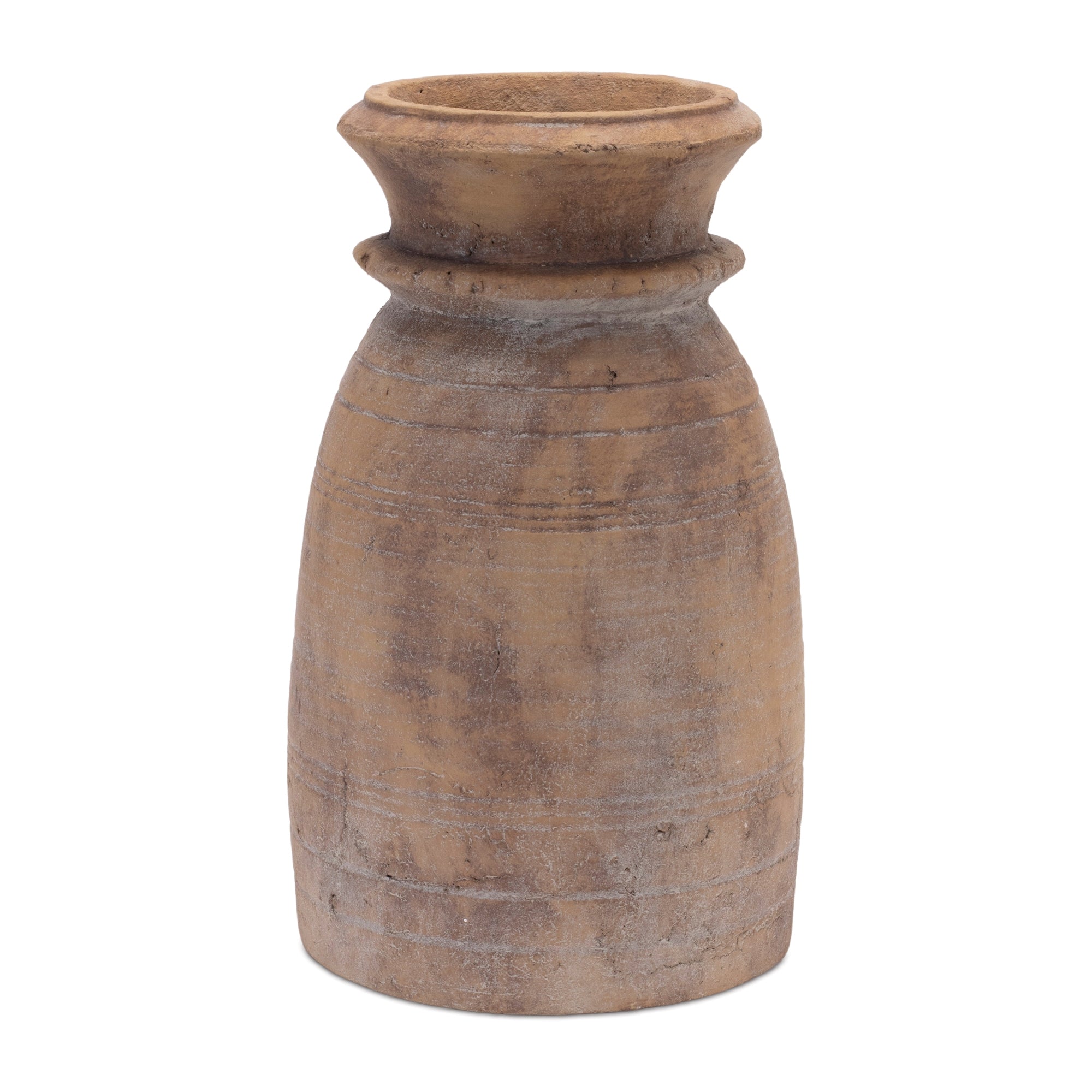 Modern Terra Cotta Vase 13"H
