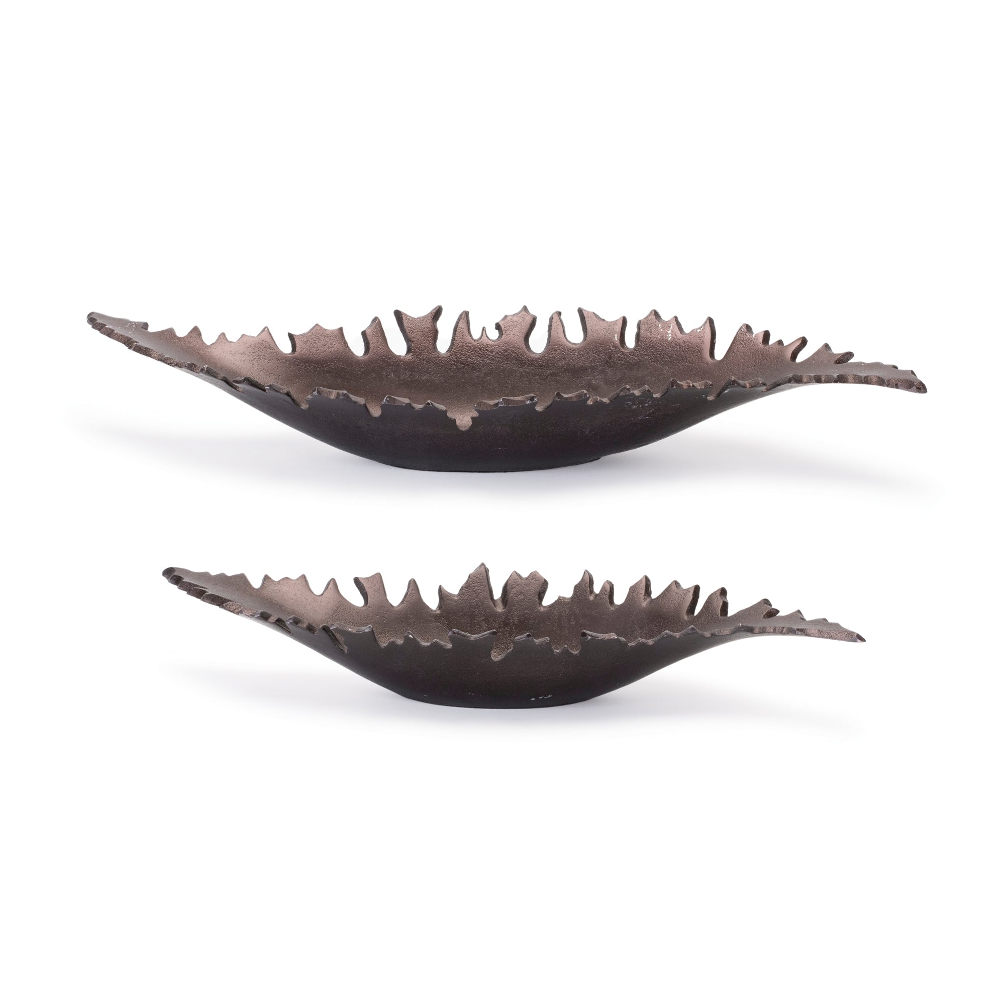 Aluminum Leaf Bowl (Set of 2)