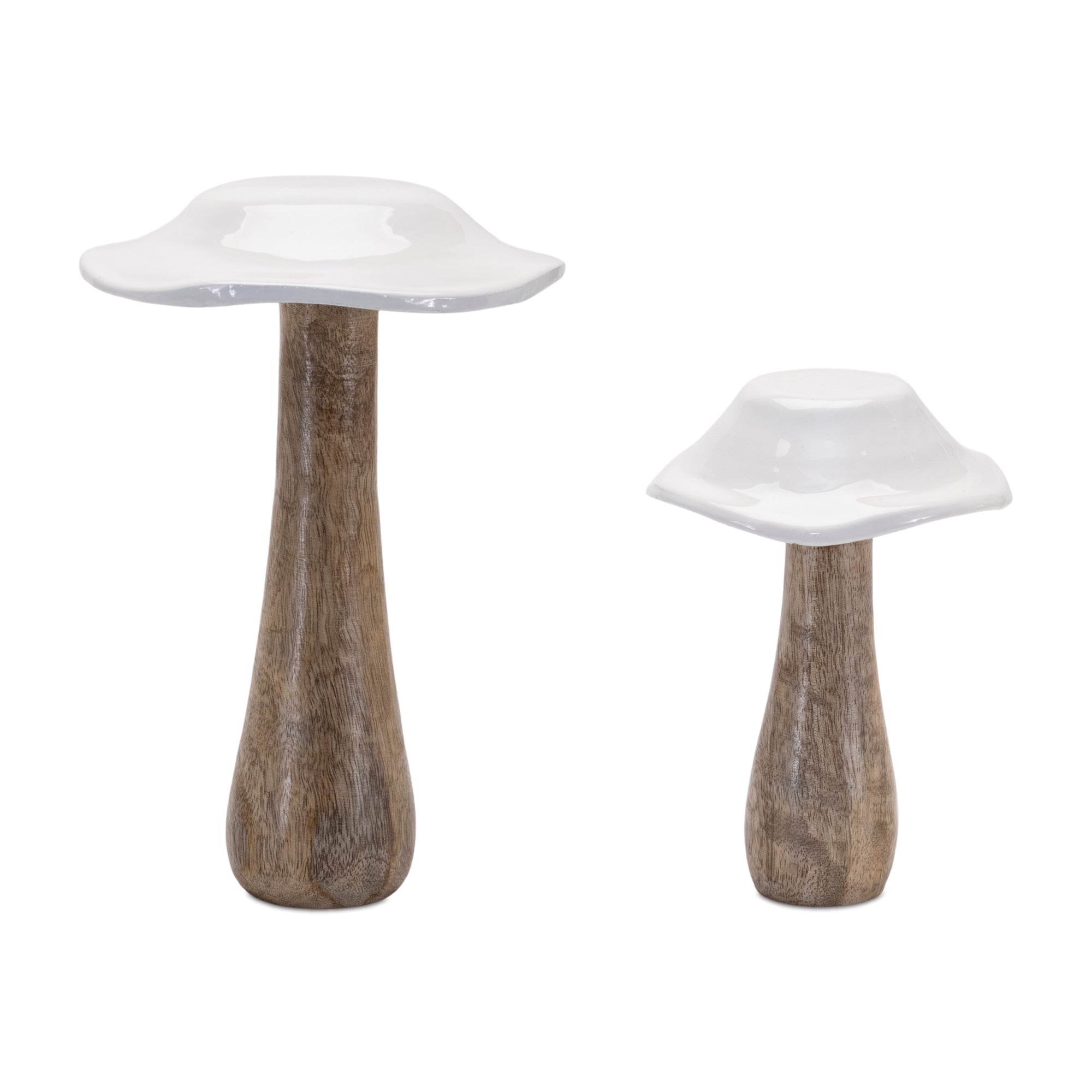Wood Mushroom Decor (S/4)