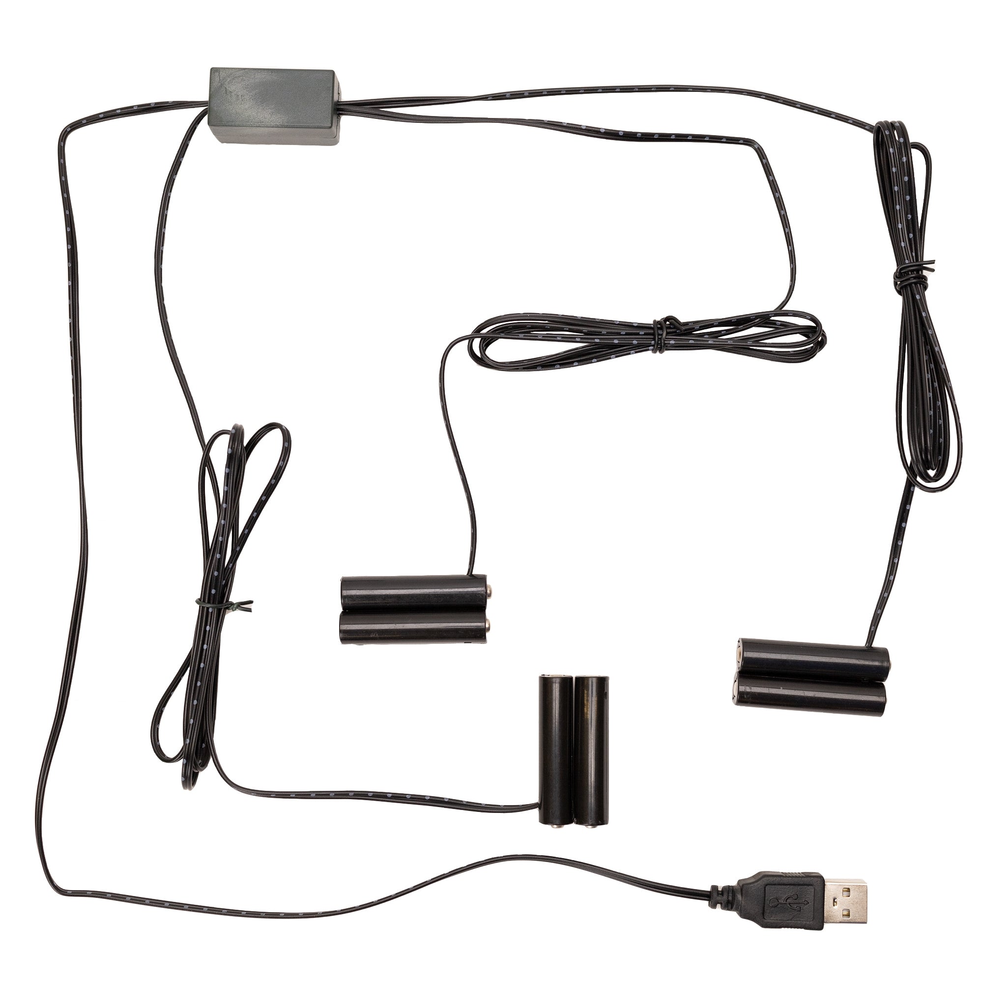 No More Batteries 2 AAA Replacement w/ 3 to 1 Connector (Set of 2)