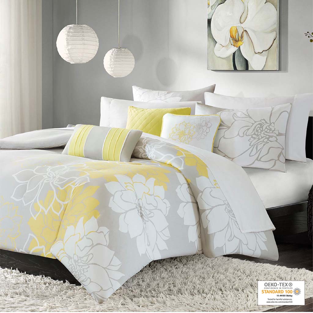 Lola 6 Piece Printed Duvet Cover Set
