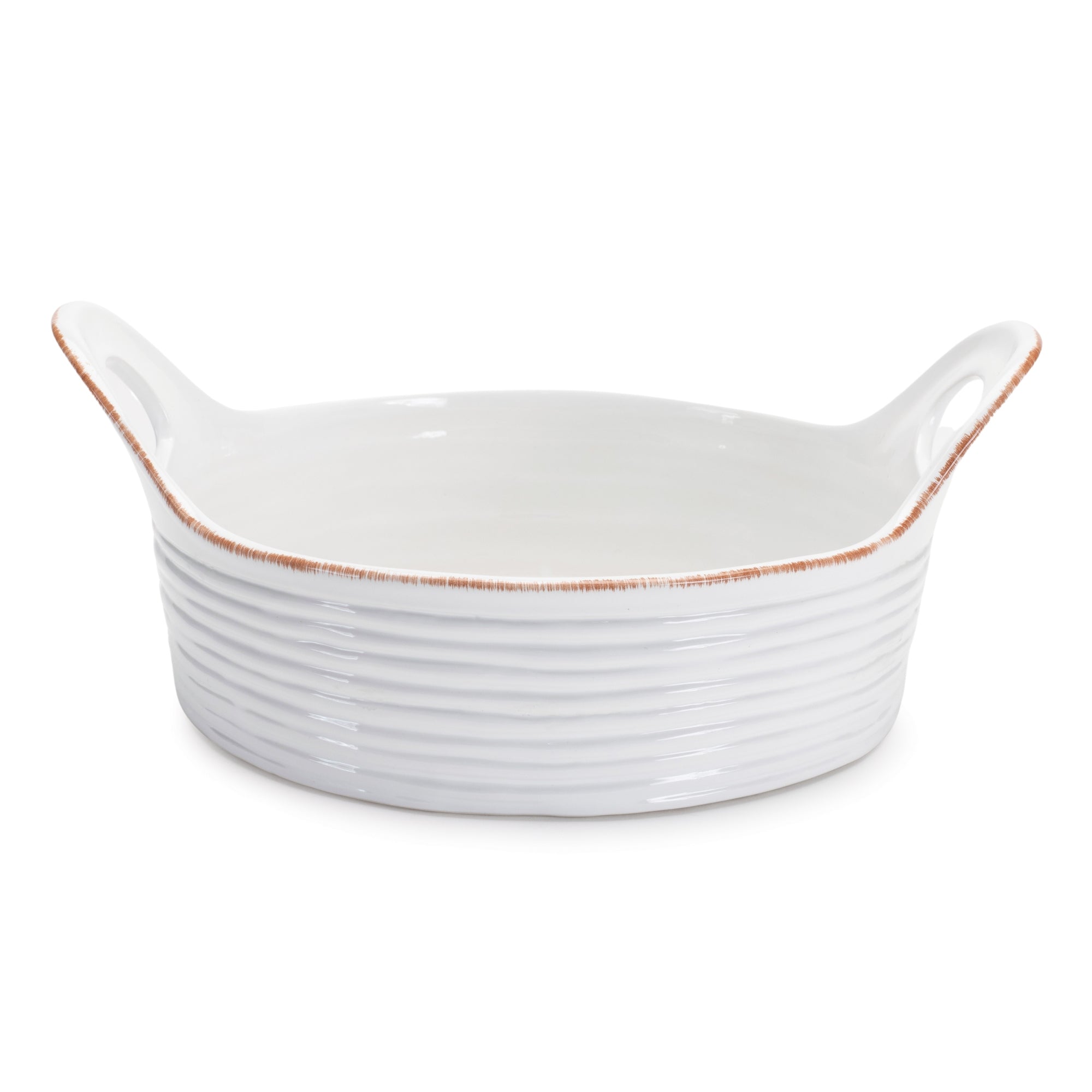 Ceramic Bowl with Handles (Set of 2)