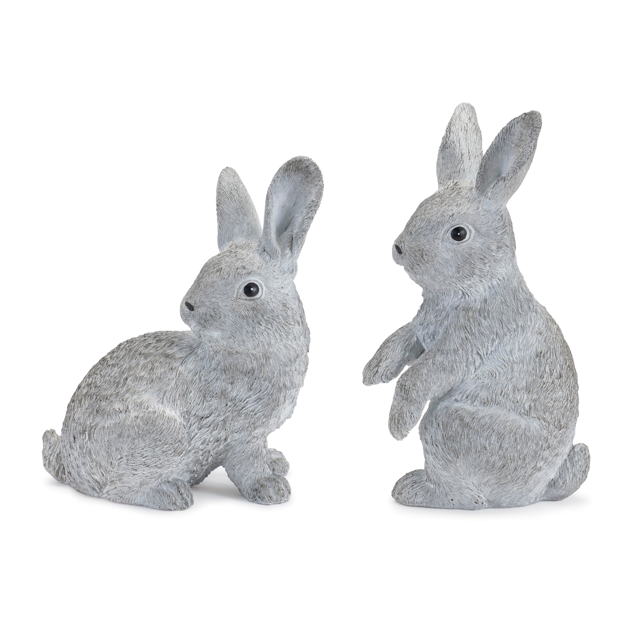 Stone Garden Bunny Figurine (Set of 2)