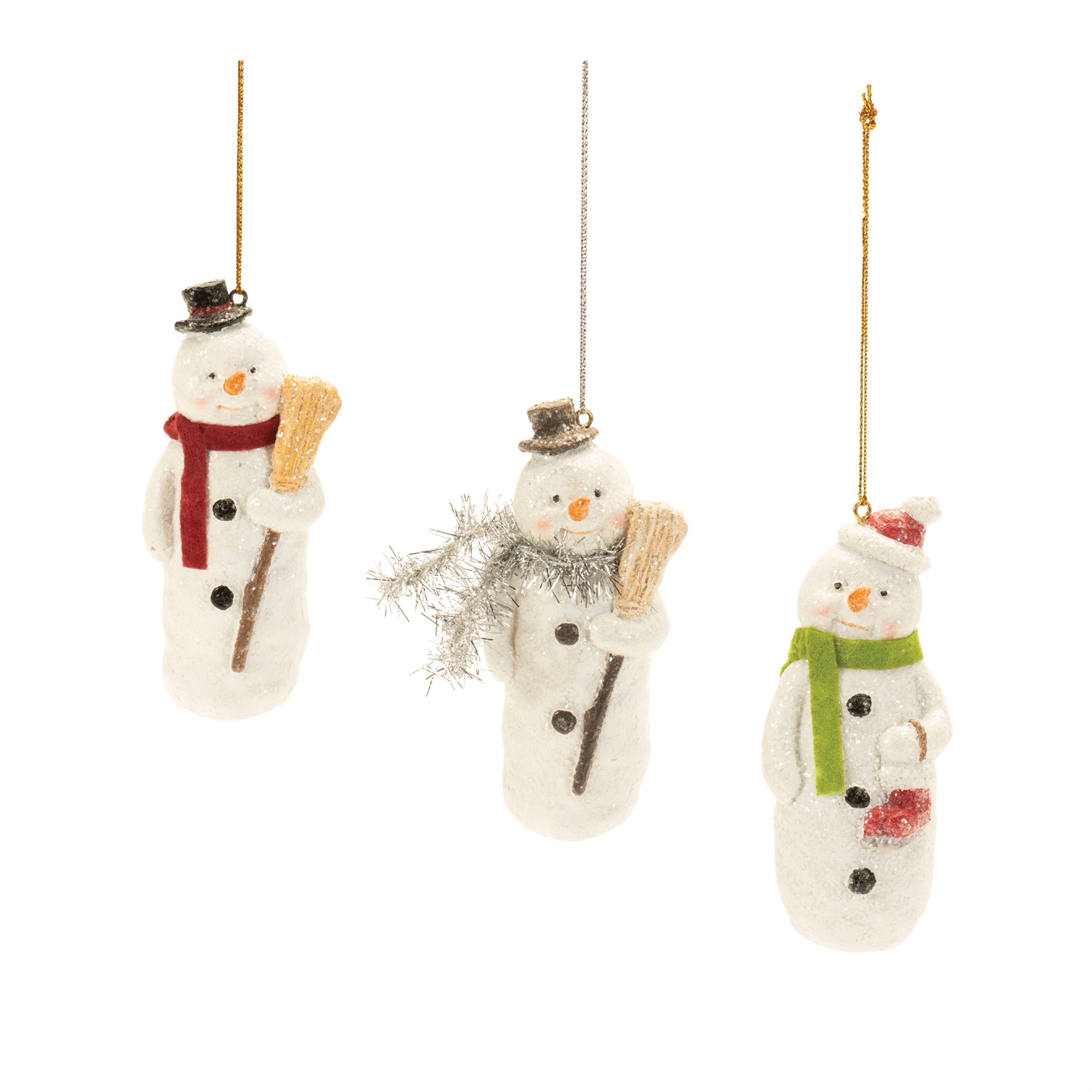 Snowman Ornament (S/3)