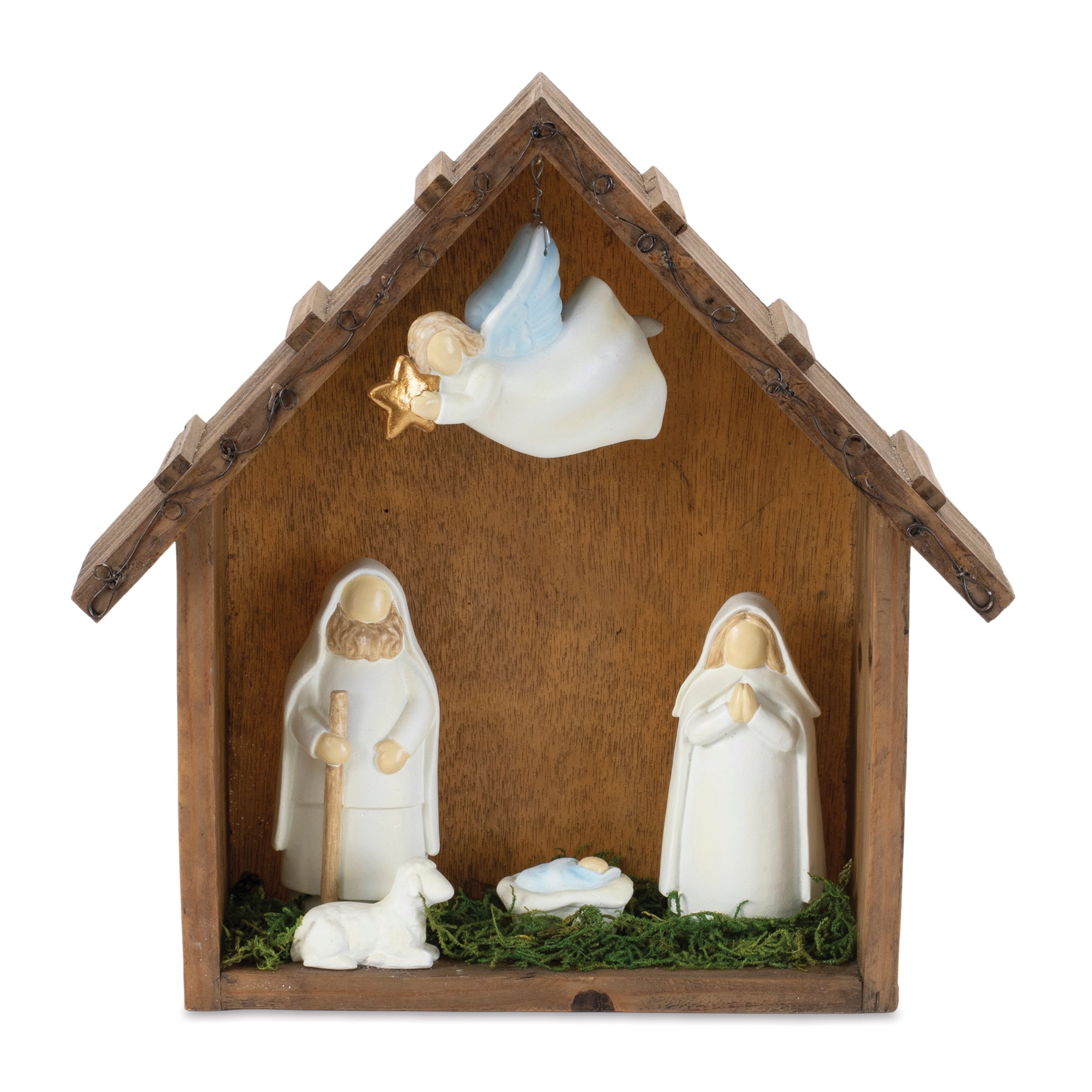 Nativity 10"L x 9.75"H Resin