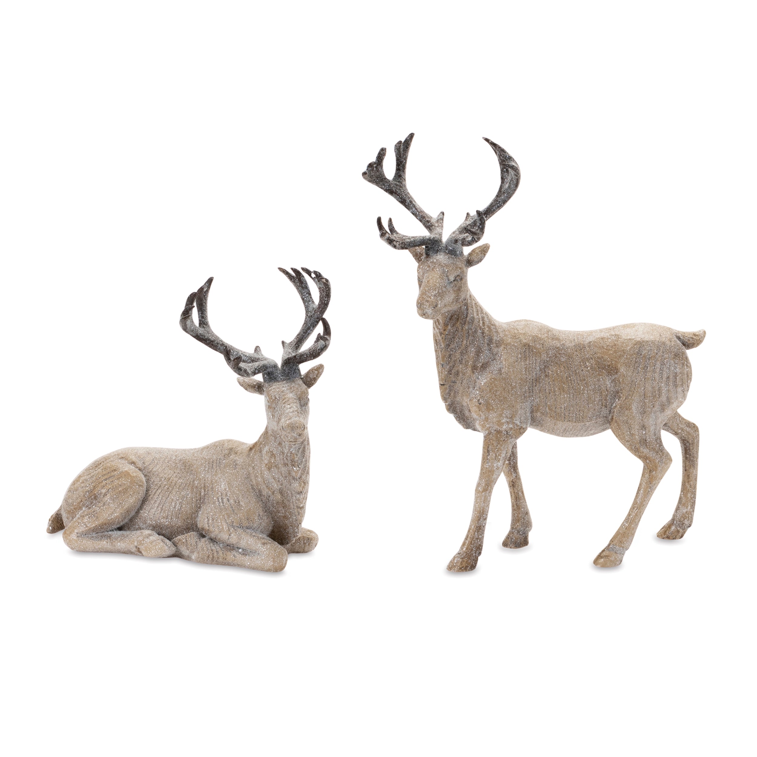 Deer (Set of 2) 7.5"H, 11"H Resin