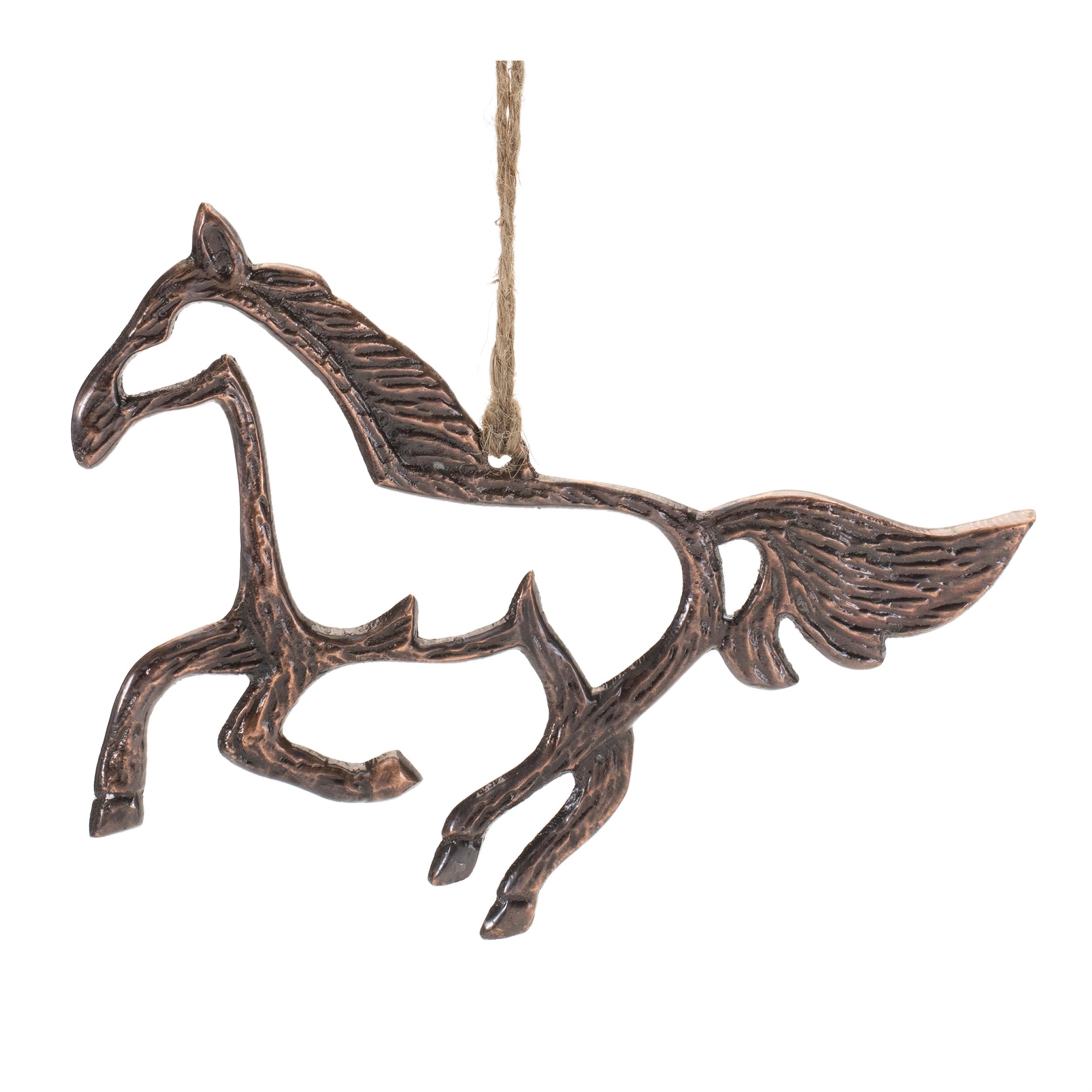 Horse Ornament 4”H Aluminum