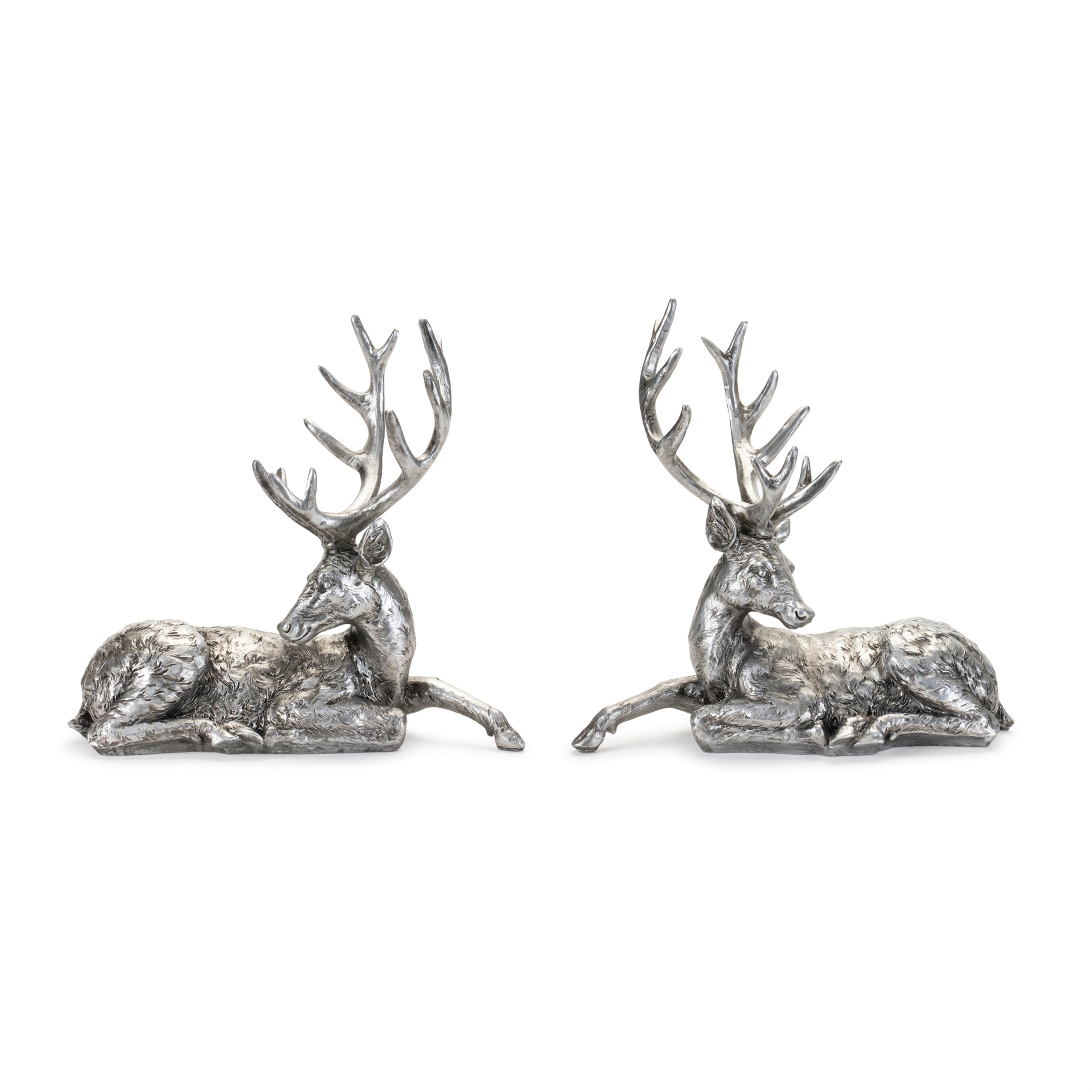 Deer (Set of 2) 15"L x 14"H Resin
