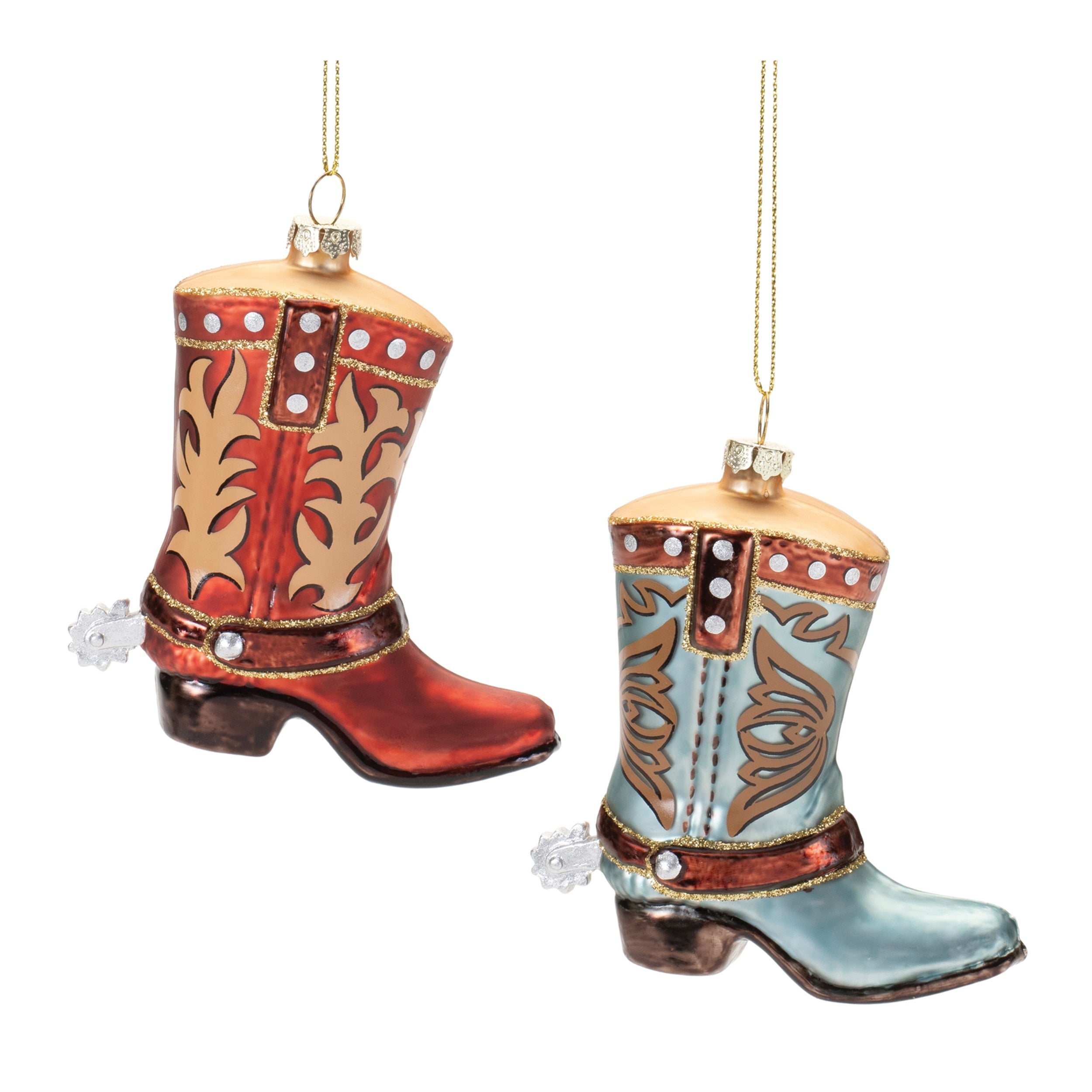 Cowboy Boot Ornament (S/2)