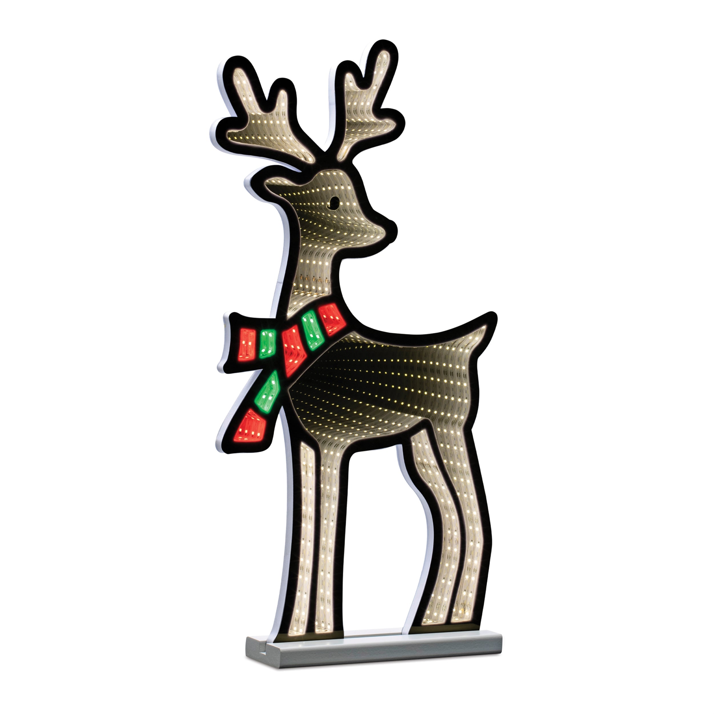 Deer w/Scarf Ekkolight 23.5"H Acrylic UL Plug
