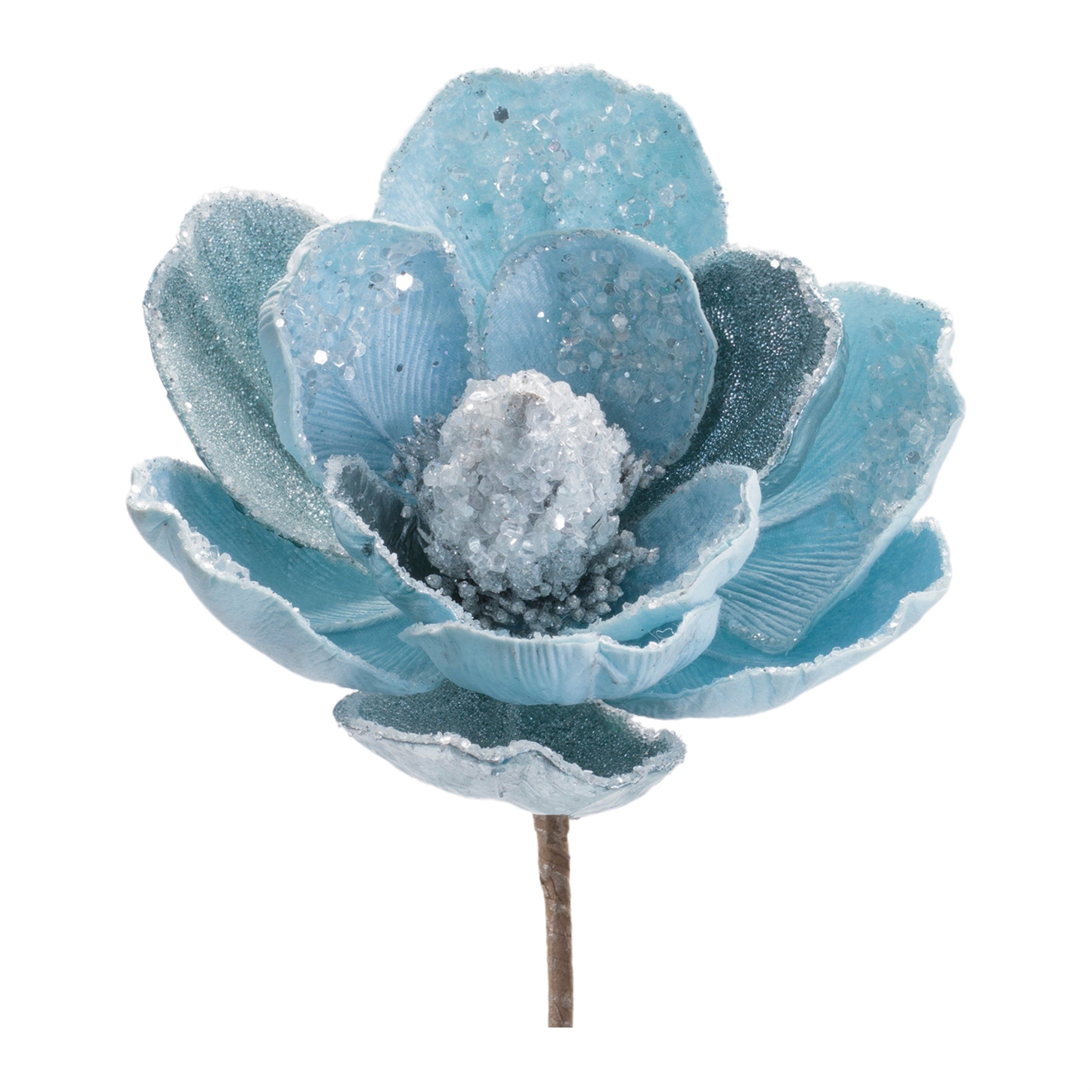 Magnolia Stem (Set of 2) 28"H Velvet Fabric