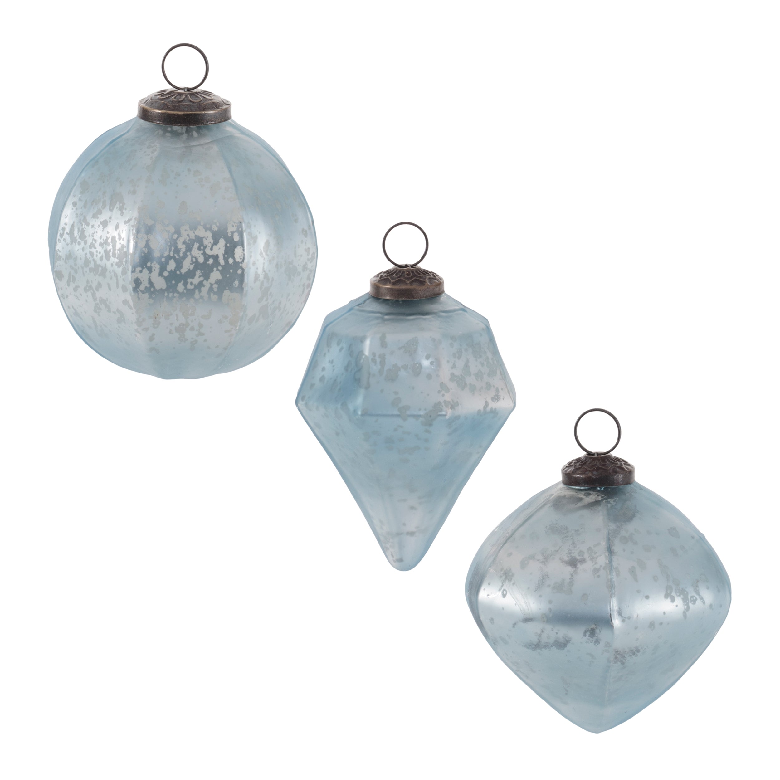 Ornament (Set of 6) 4"H Glass