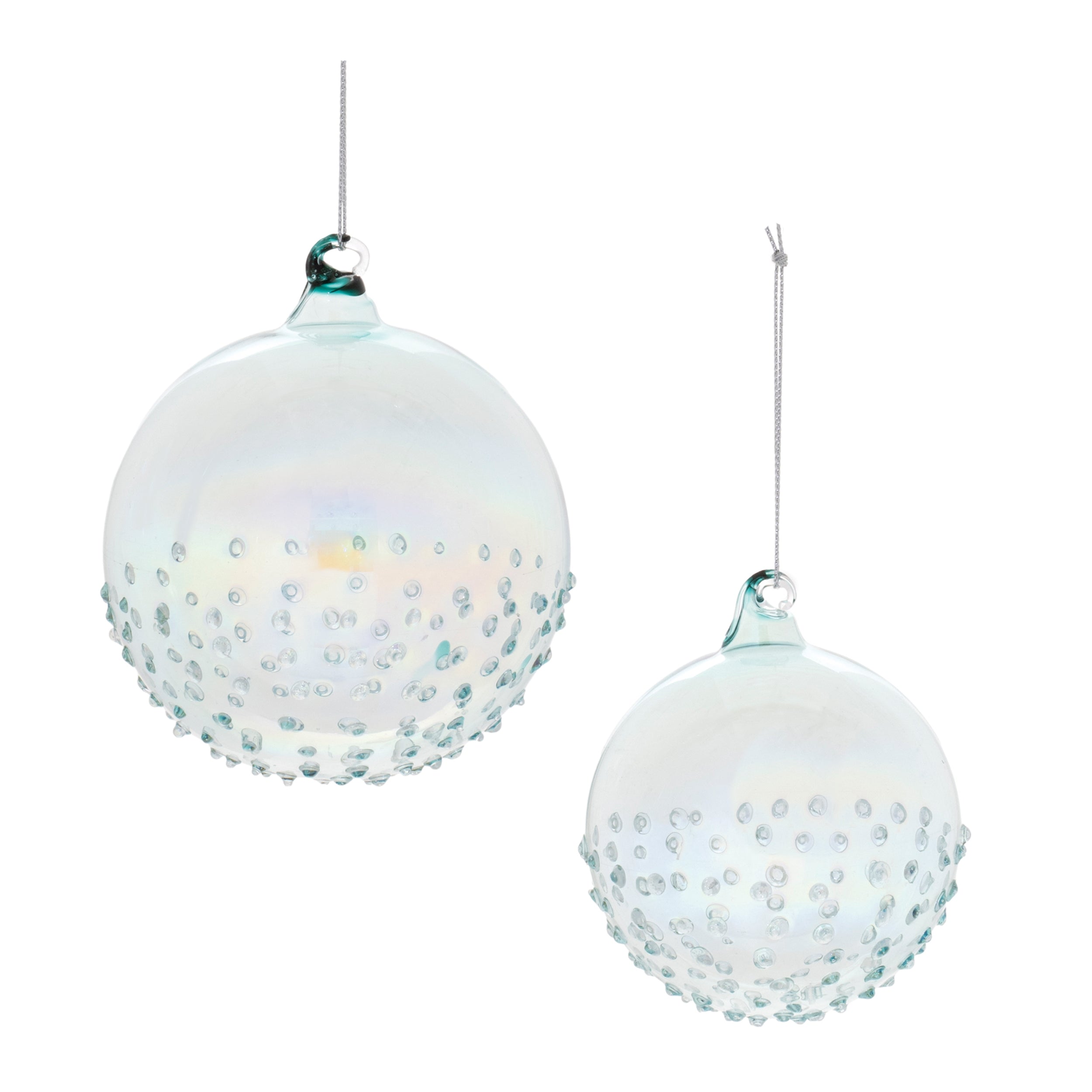 Ball Ornament (Set of 12) 3"D, 4"D Glass