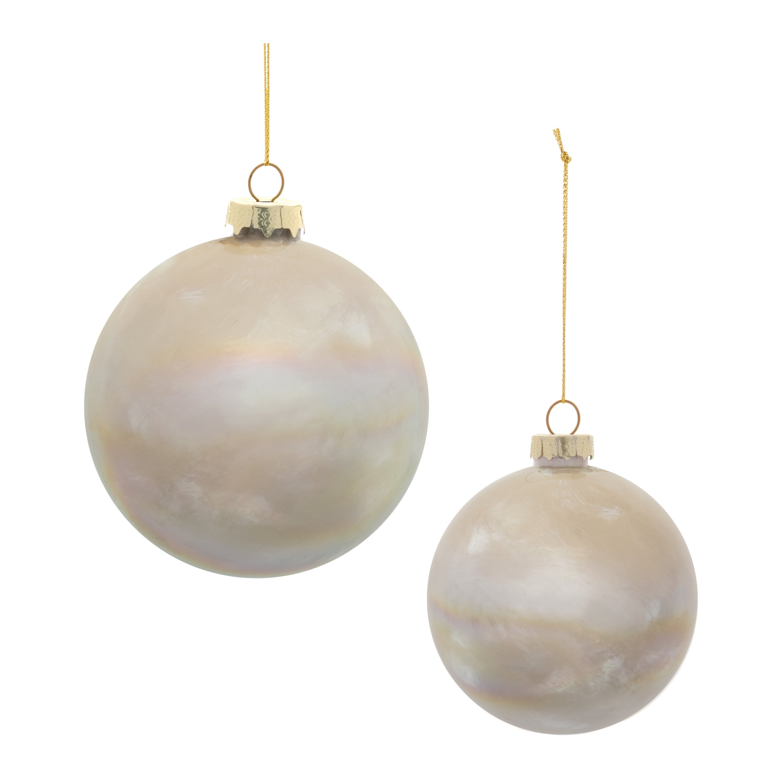 Ball Ornament (Set of 12) 3"D, 4"D Glass