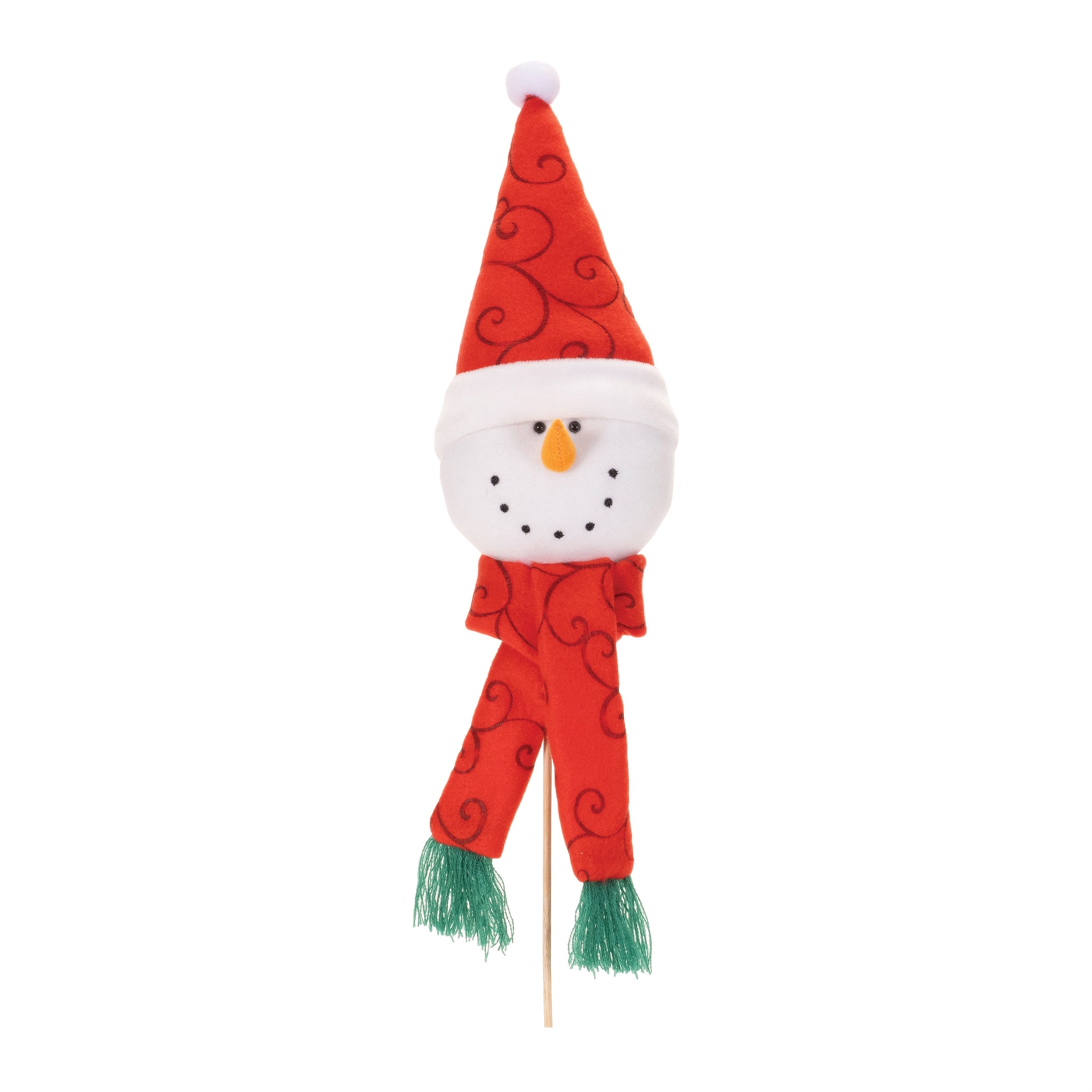 Snowman Pick 12”H Polyester
