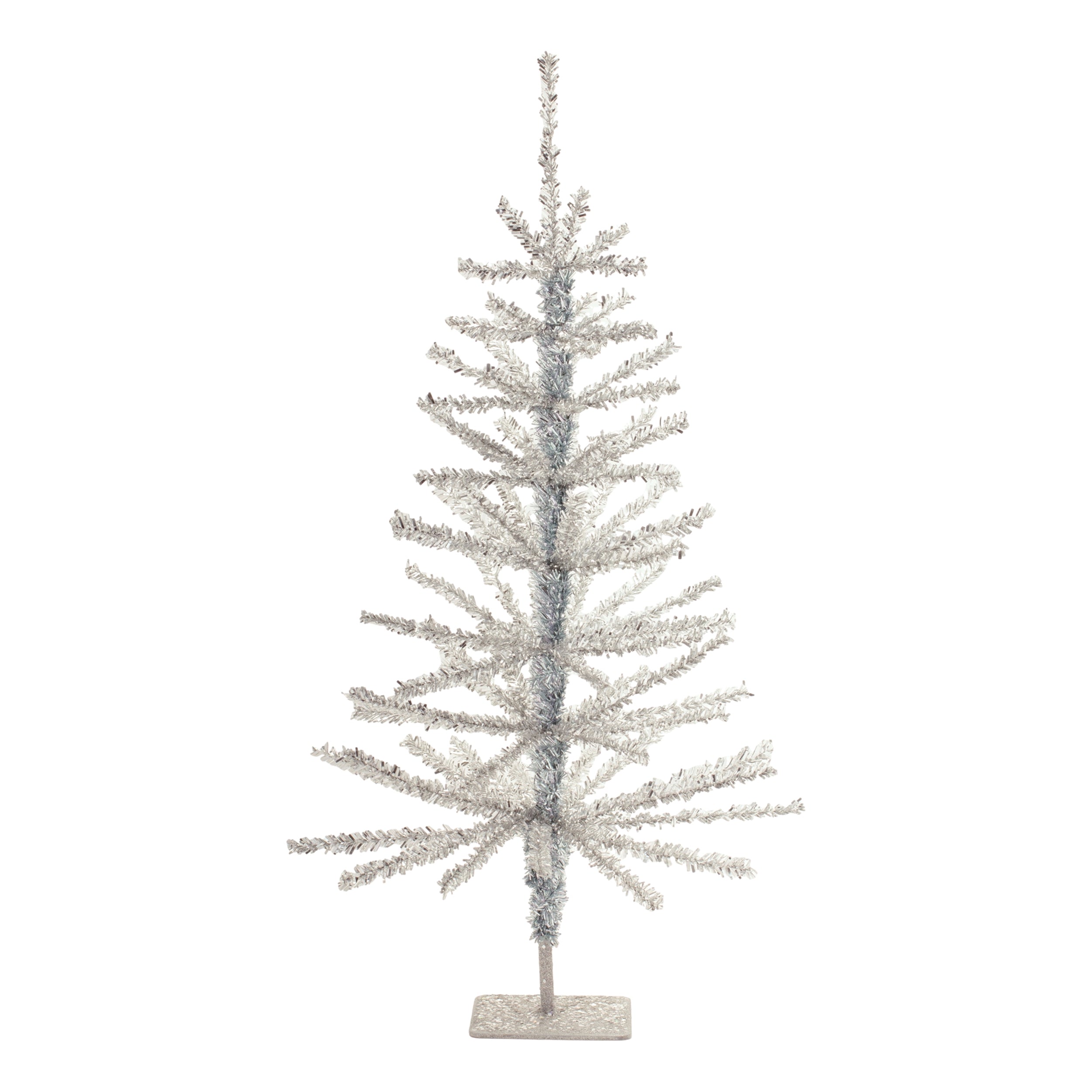 Tinsel Tree (Set of 2) 24"H PE/Metal