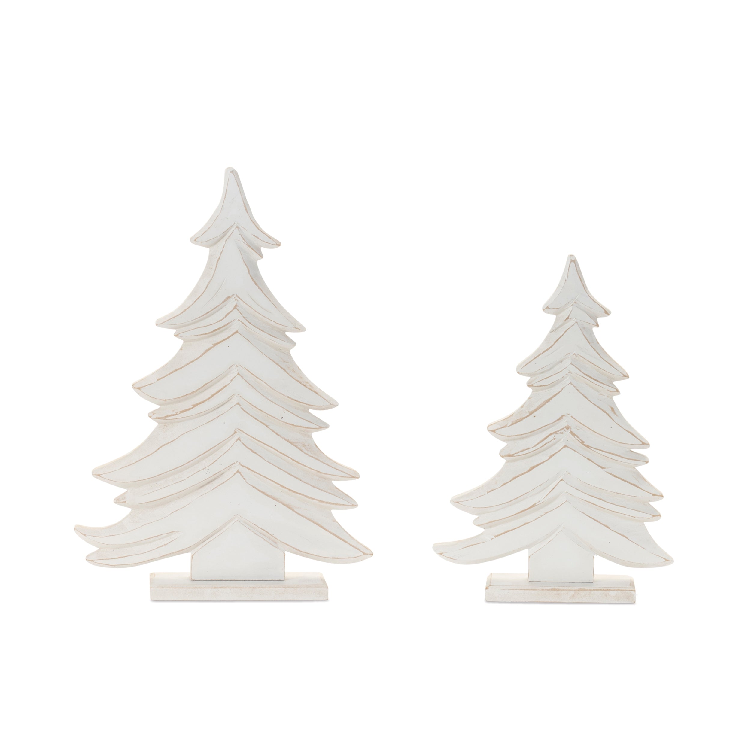 Tree (Set of 2) 13.5"H, 17"H Wood