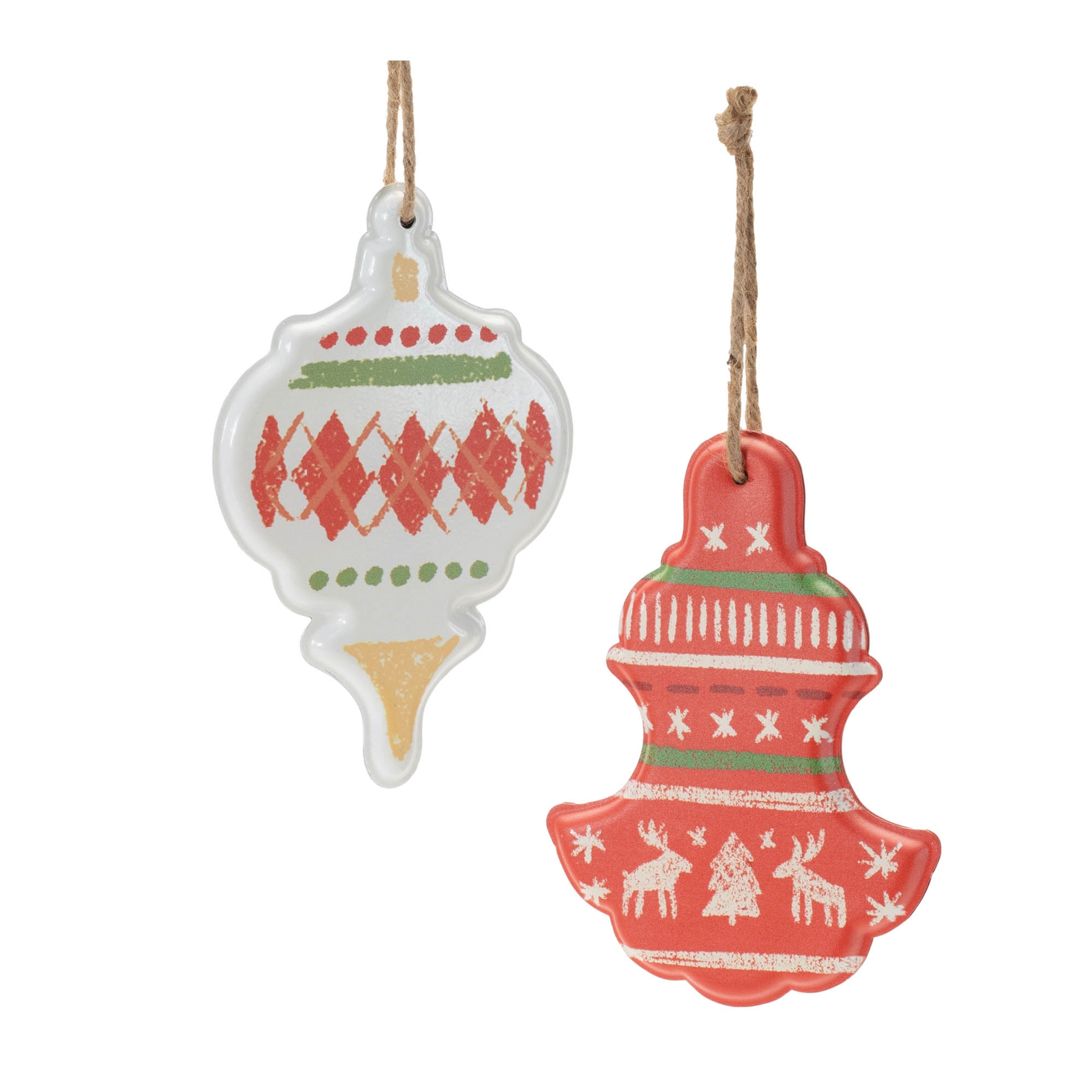 Ornament (Set of 4) 6"H, 6.5"H Iron