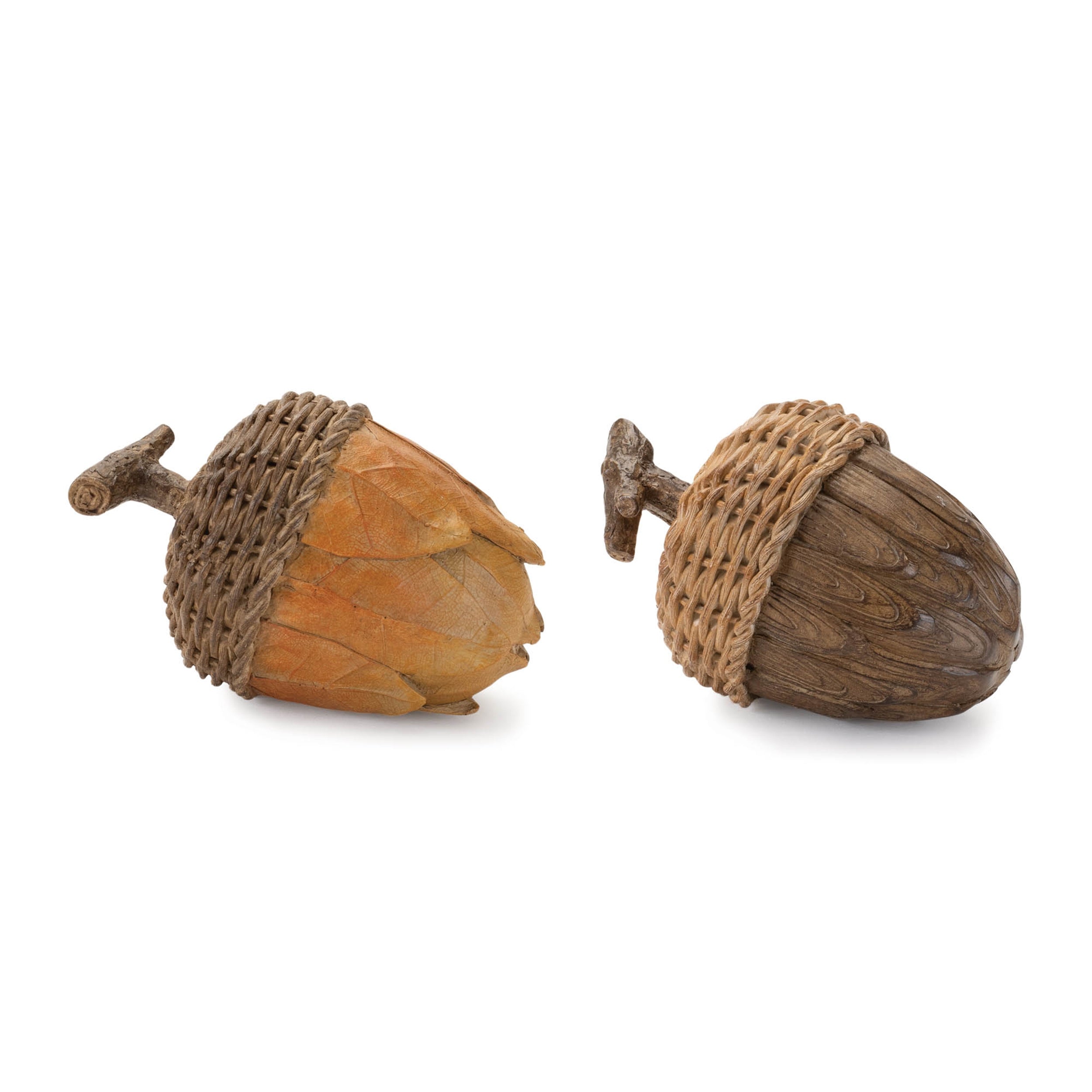 Acorn (Set of 2) 5"L x 3.5"H Resin