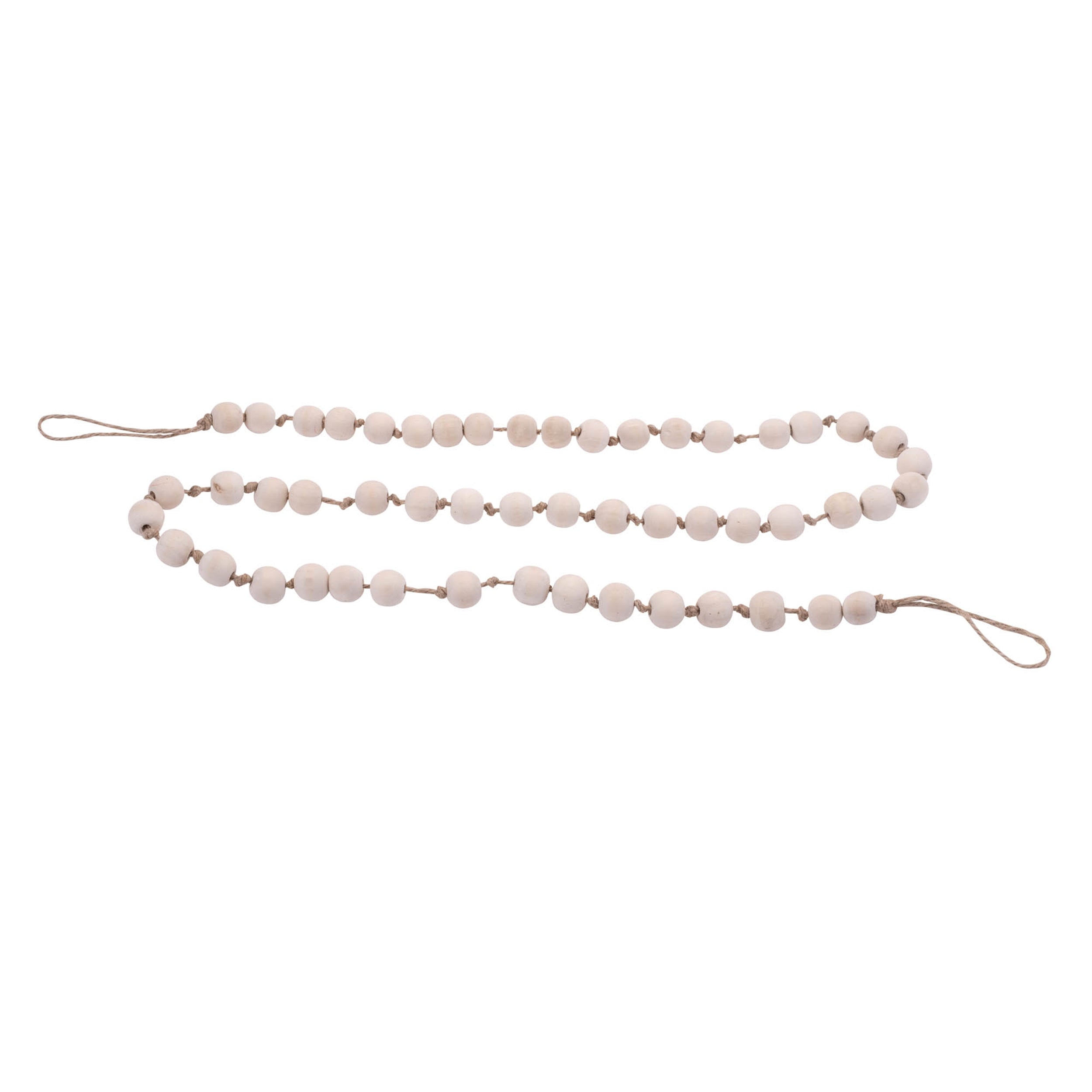 Bead Garland (Set of 2) 5'L Wood/Rope