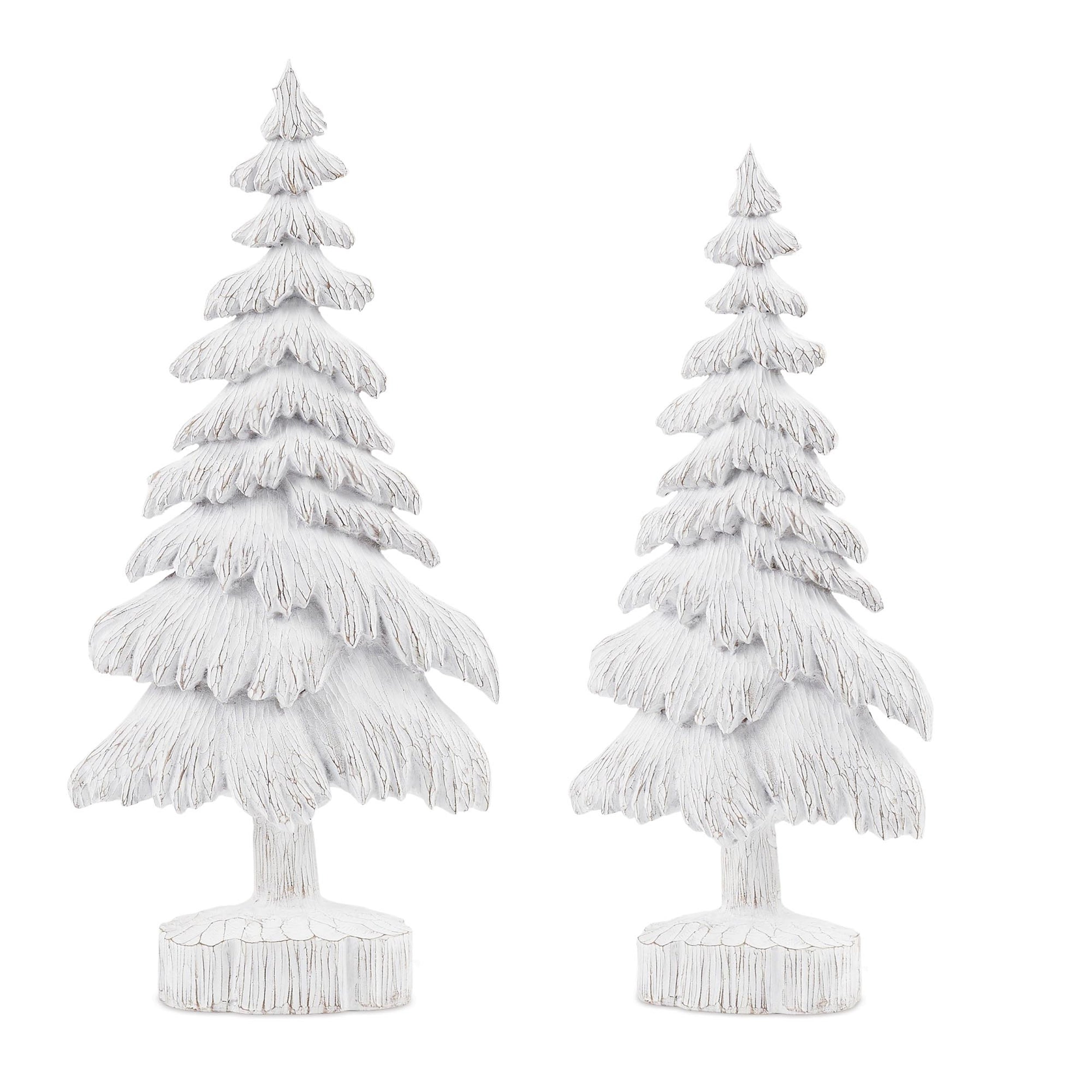 Tree (Set of 2) 18.5"H, 22"H Resin